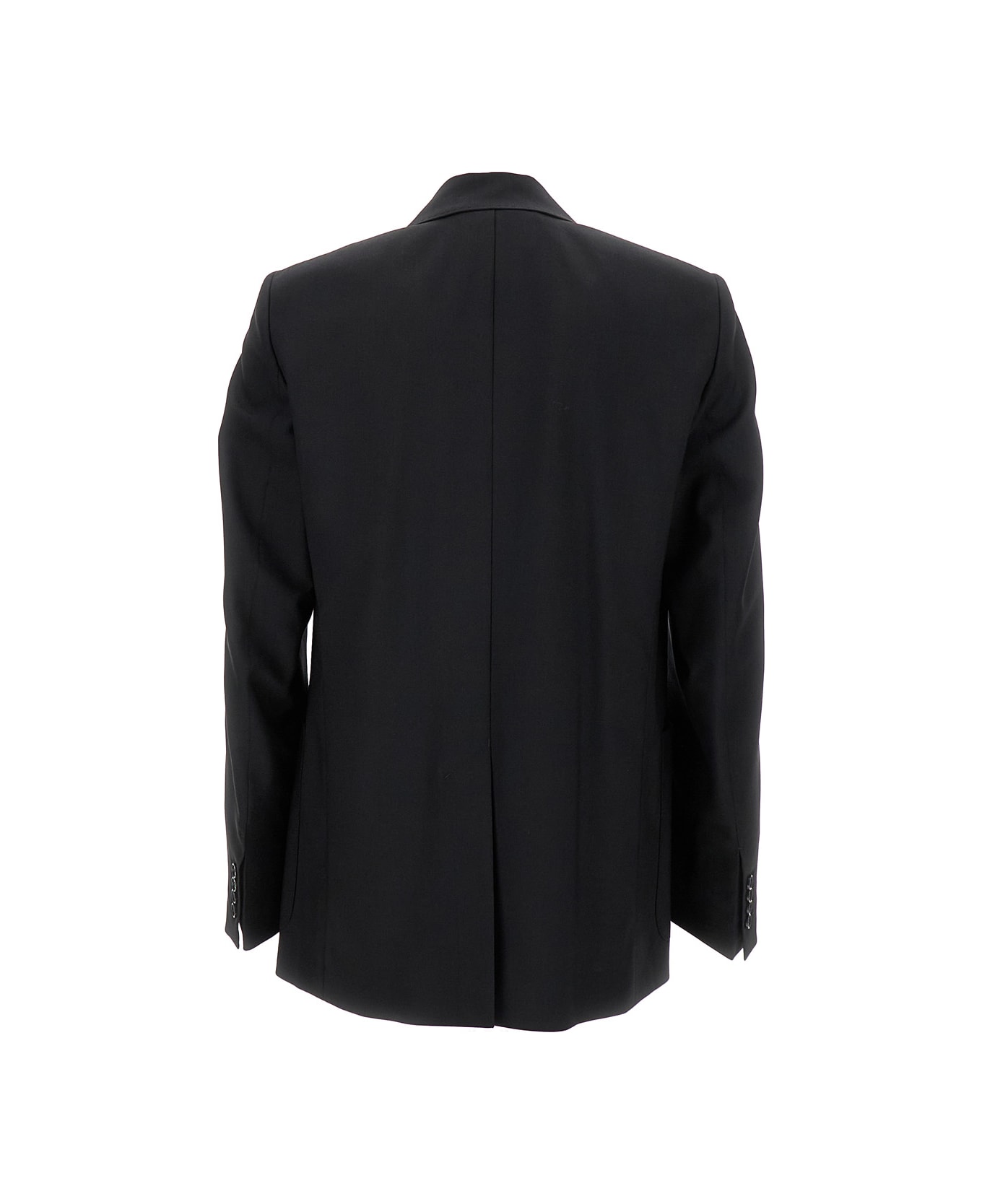 Ami Alexandre Mattiussi Black Double Breasted Blazer With Buttons In Wool Man - BLACK コート