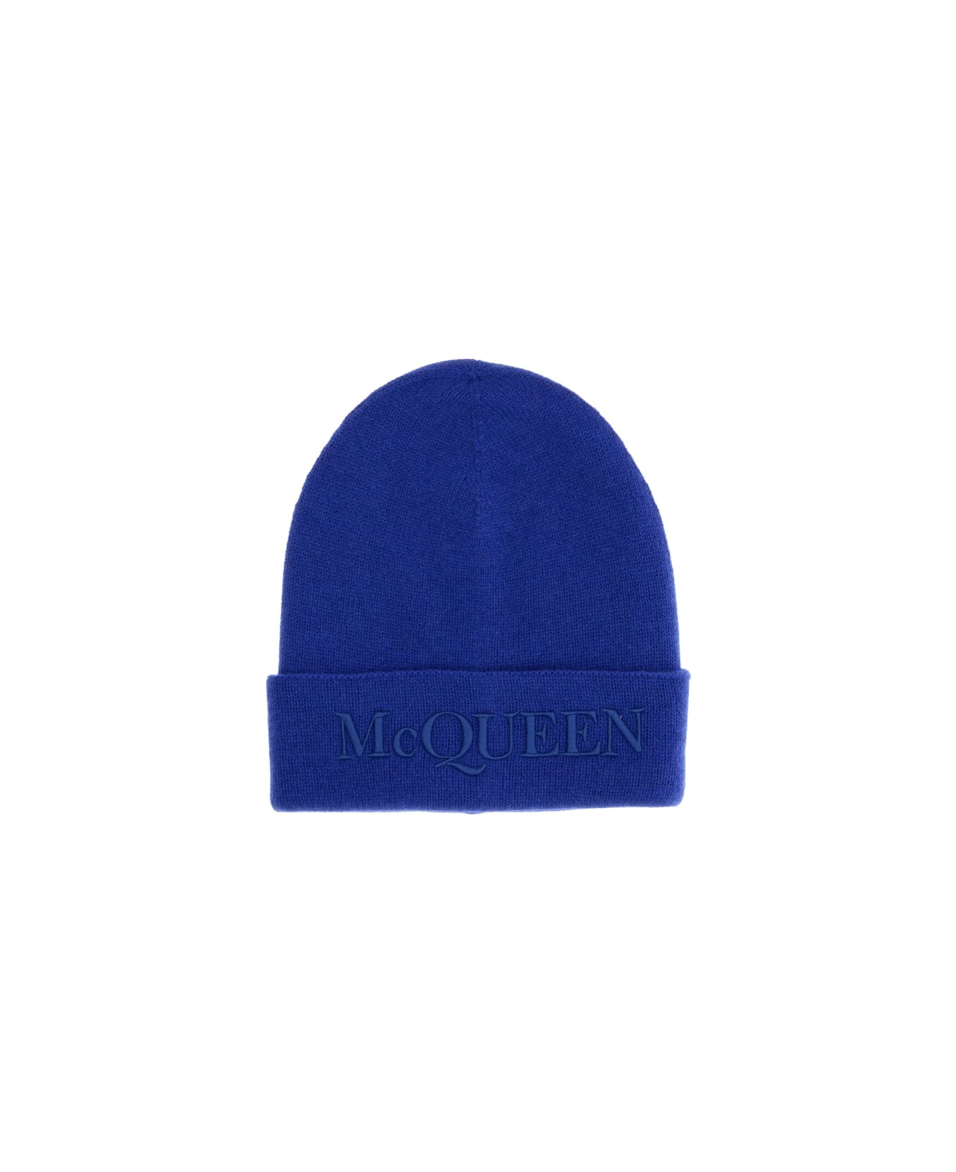 Alexander McQueen Hat With Logo - BLUE 帽子