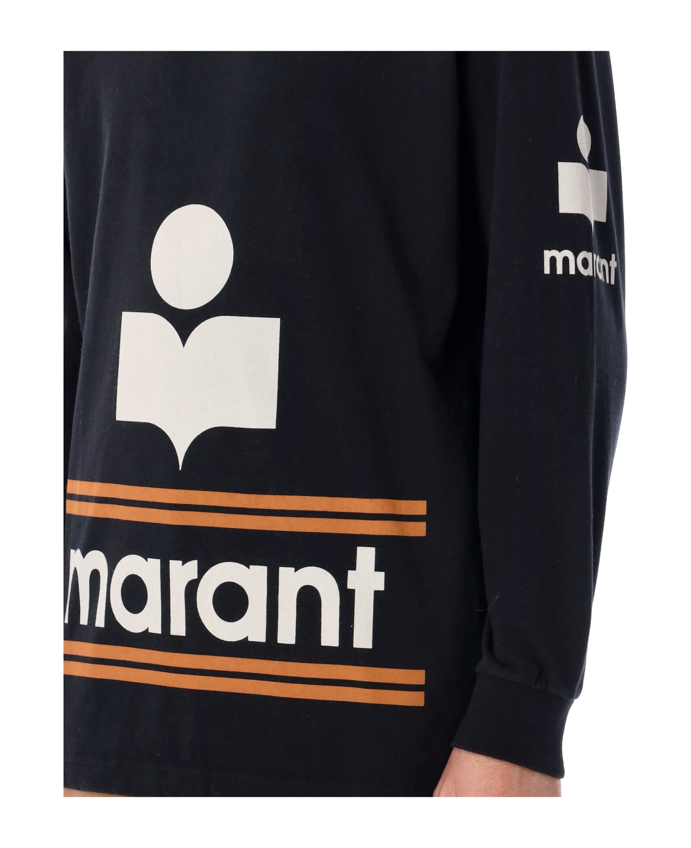 Isabel Marant Gianni Cotton Tee-shirt - BLACK フリース