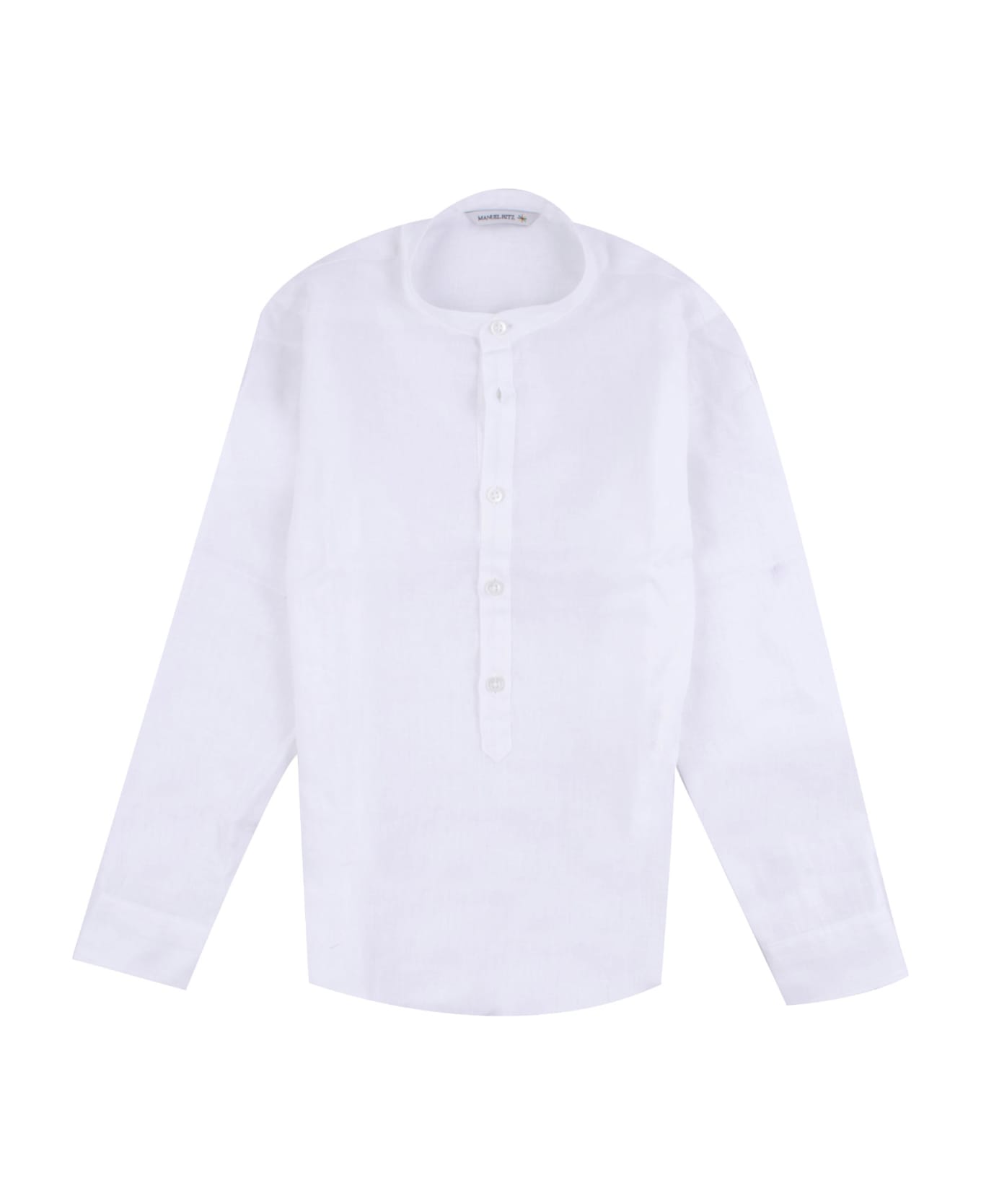 Manuel Ritz Linen Blend Shirt - White