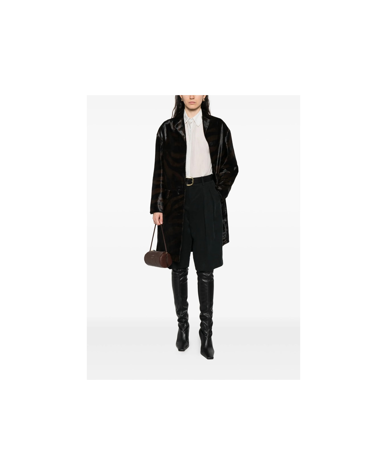 Salvatore Santoro Leather Outerwear - BLACK/BROWN