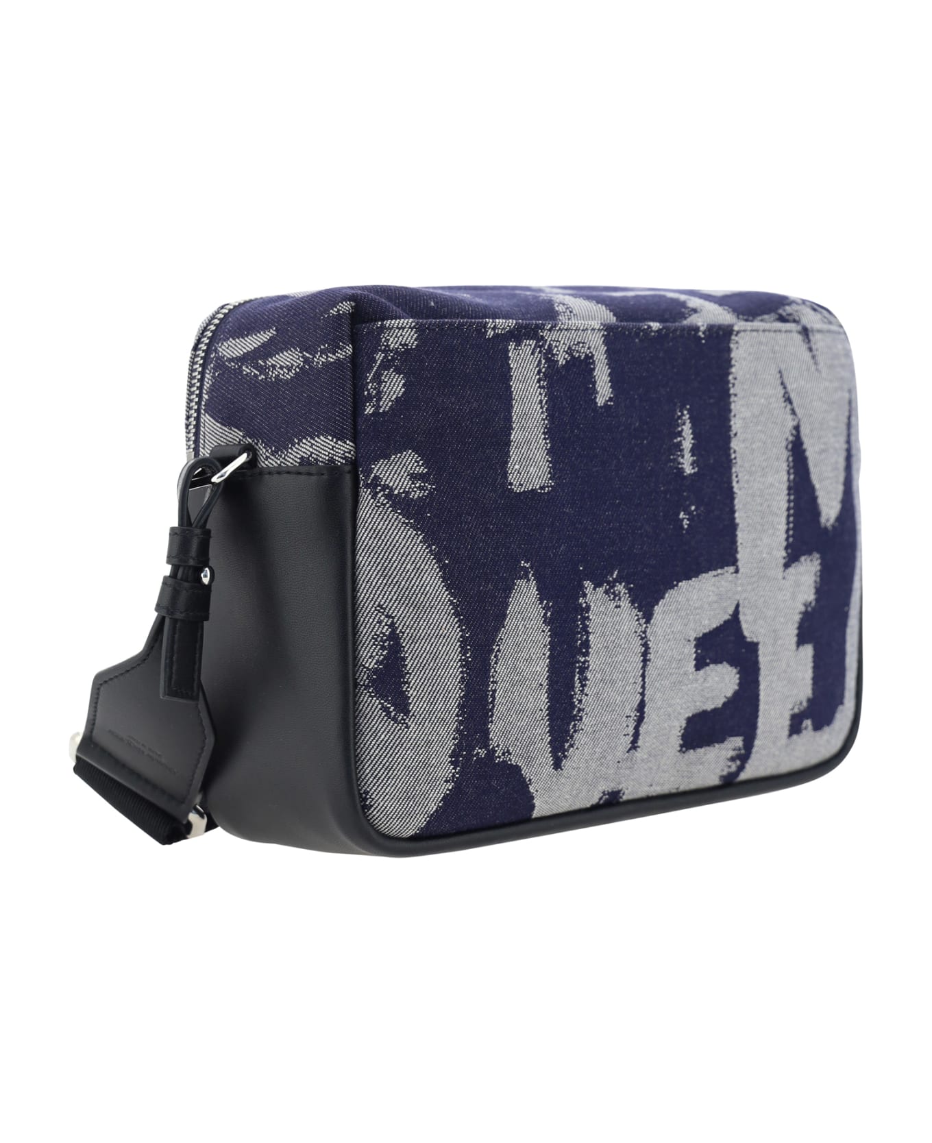 Alexander McQueen Shoulder Bag - Dk Blue/ivory/black