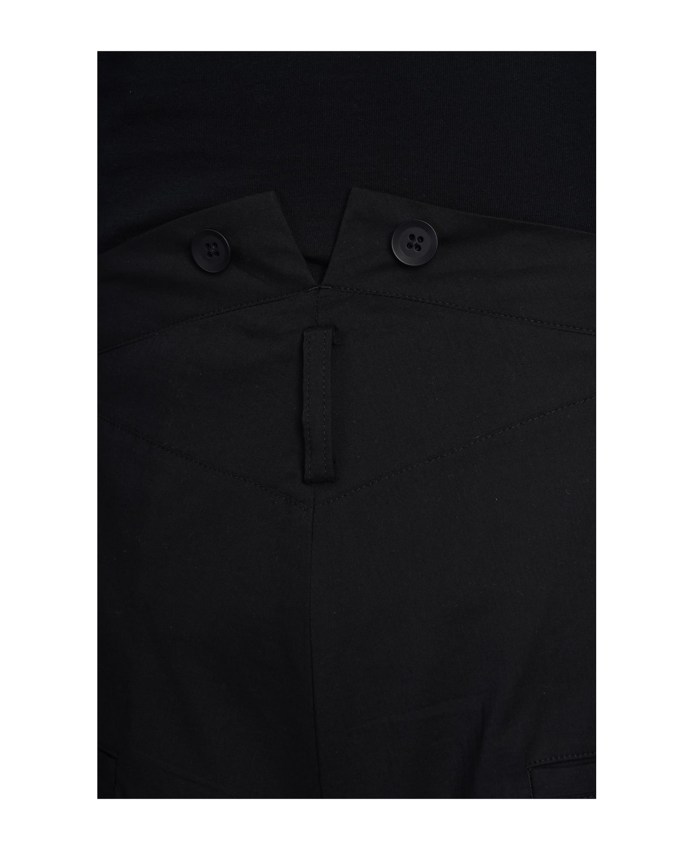 Yohji Yamamoto Pants In Black Cotton - black