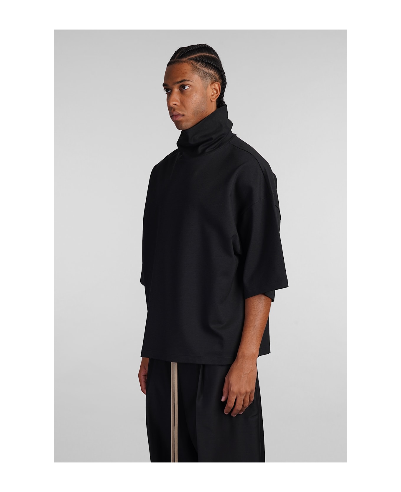 Fear of God T-shirt In Black Viscose - black