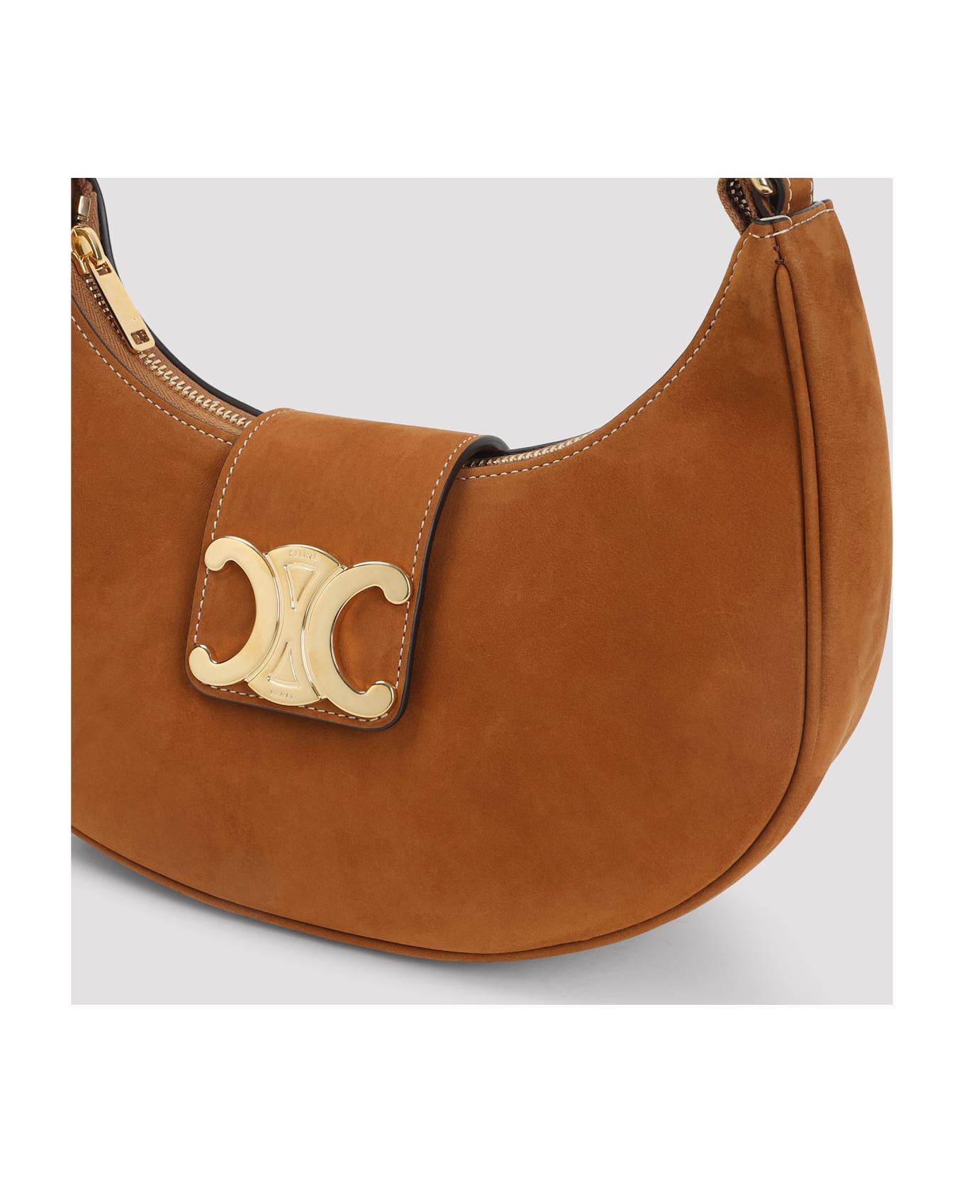 Celine Medium Ava Triomphe Shoulder Bag - Cm Camel