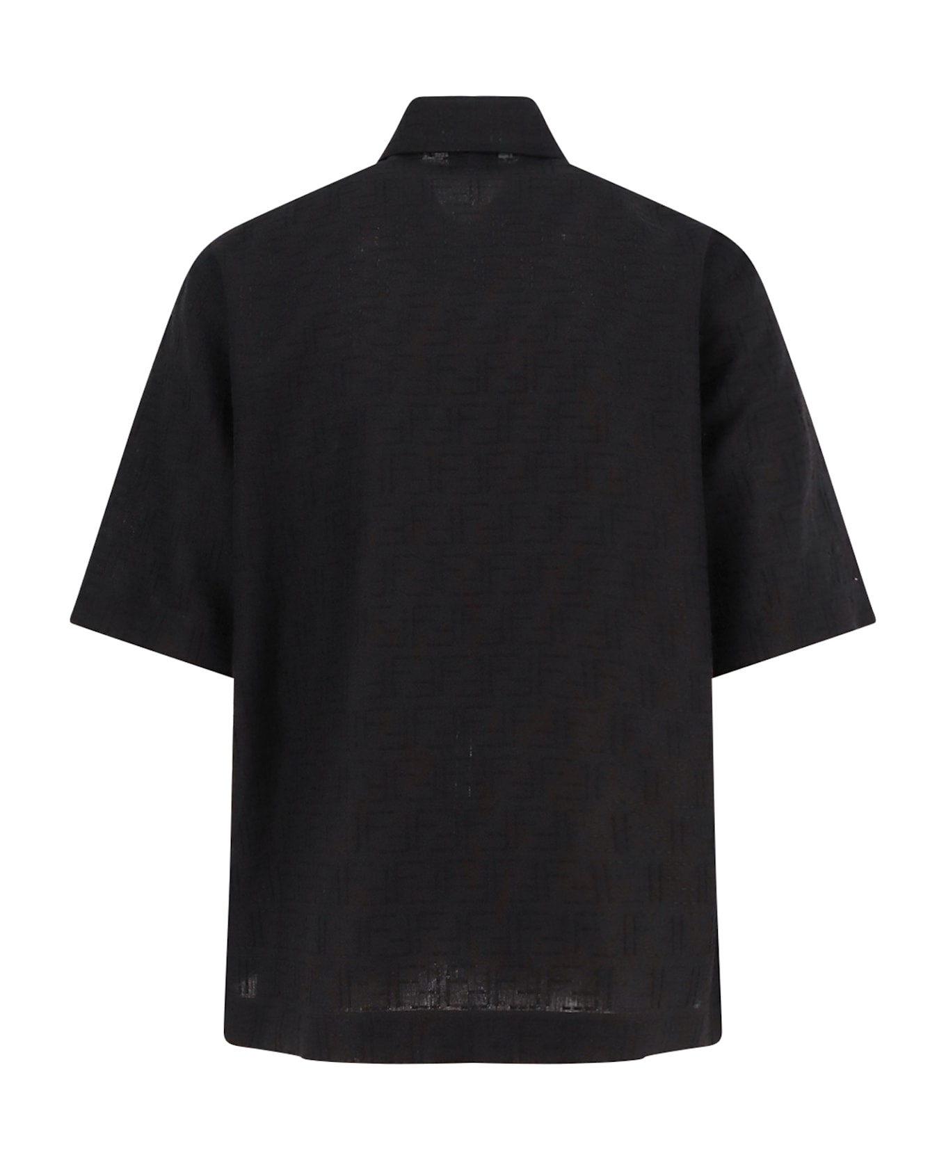 Fendi Black Linen Blend Shirt - Black