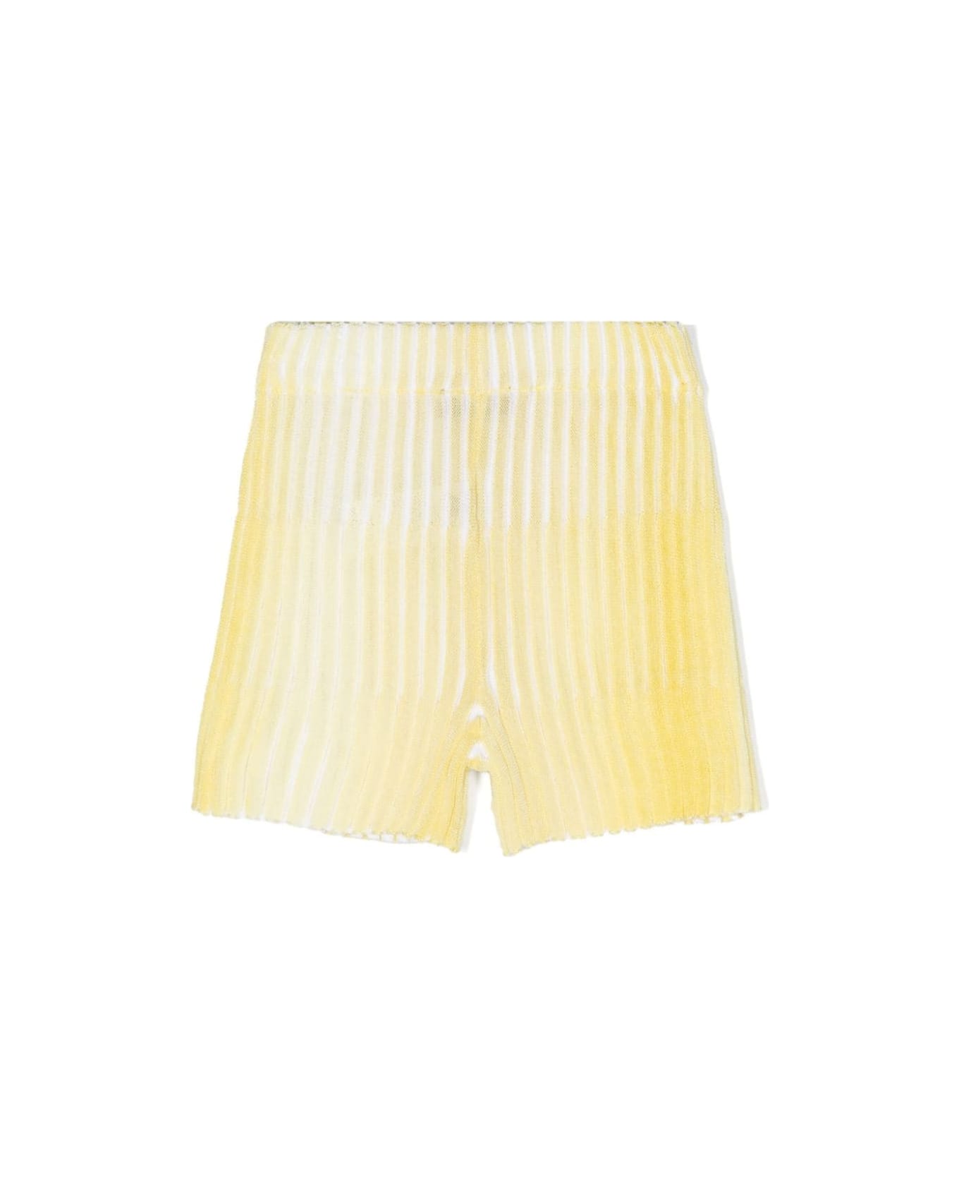 Missoni Kids Shorts A Coste - Yellow ボトムス