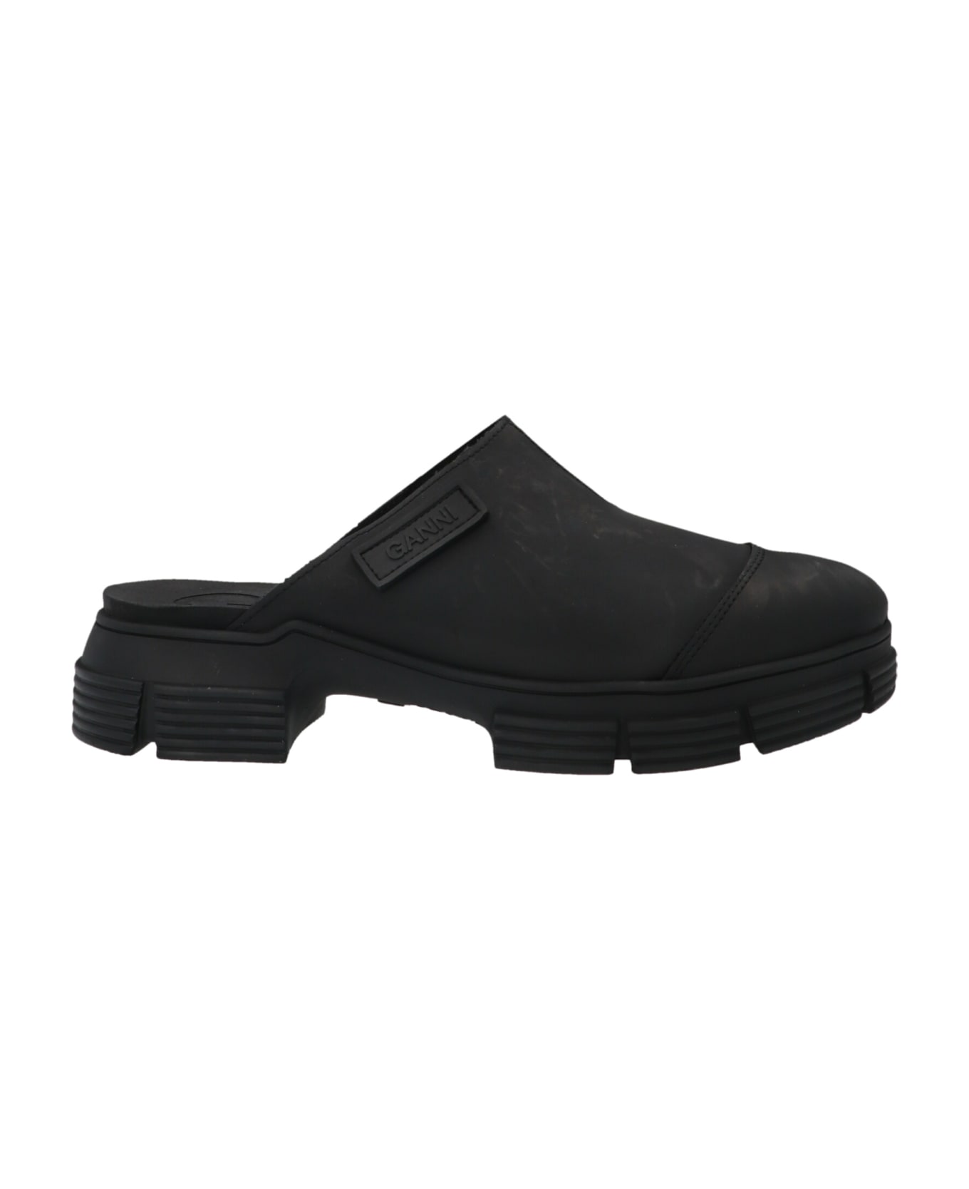 Ganni Rubber Clogs - Black  