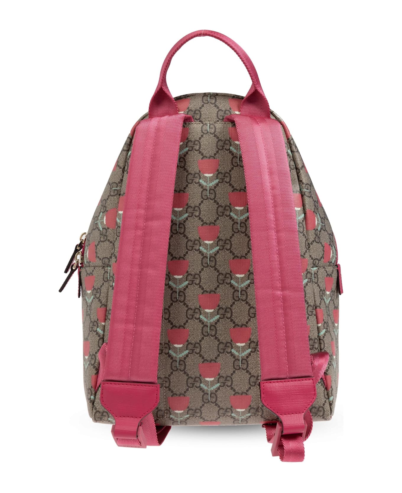 Gucci Kids Backpack With Decorative Print - Beige