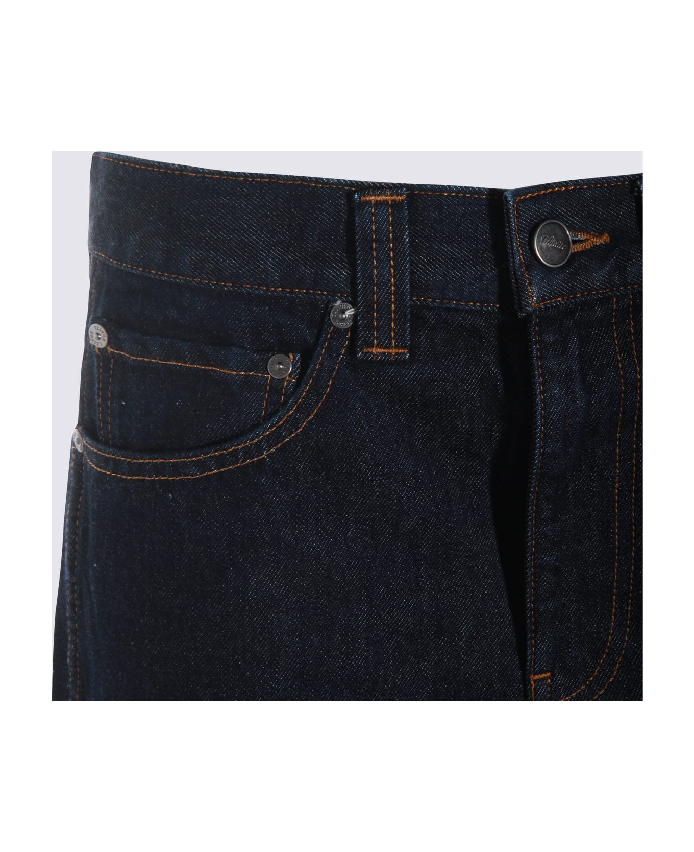 Khaite Dark Blue Cotton Jeans - BENSON