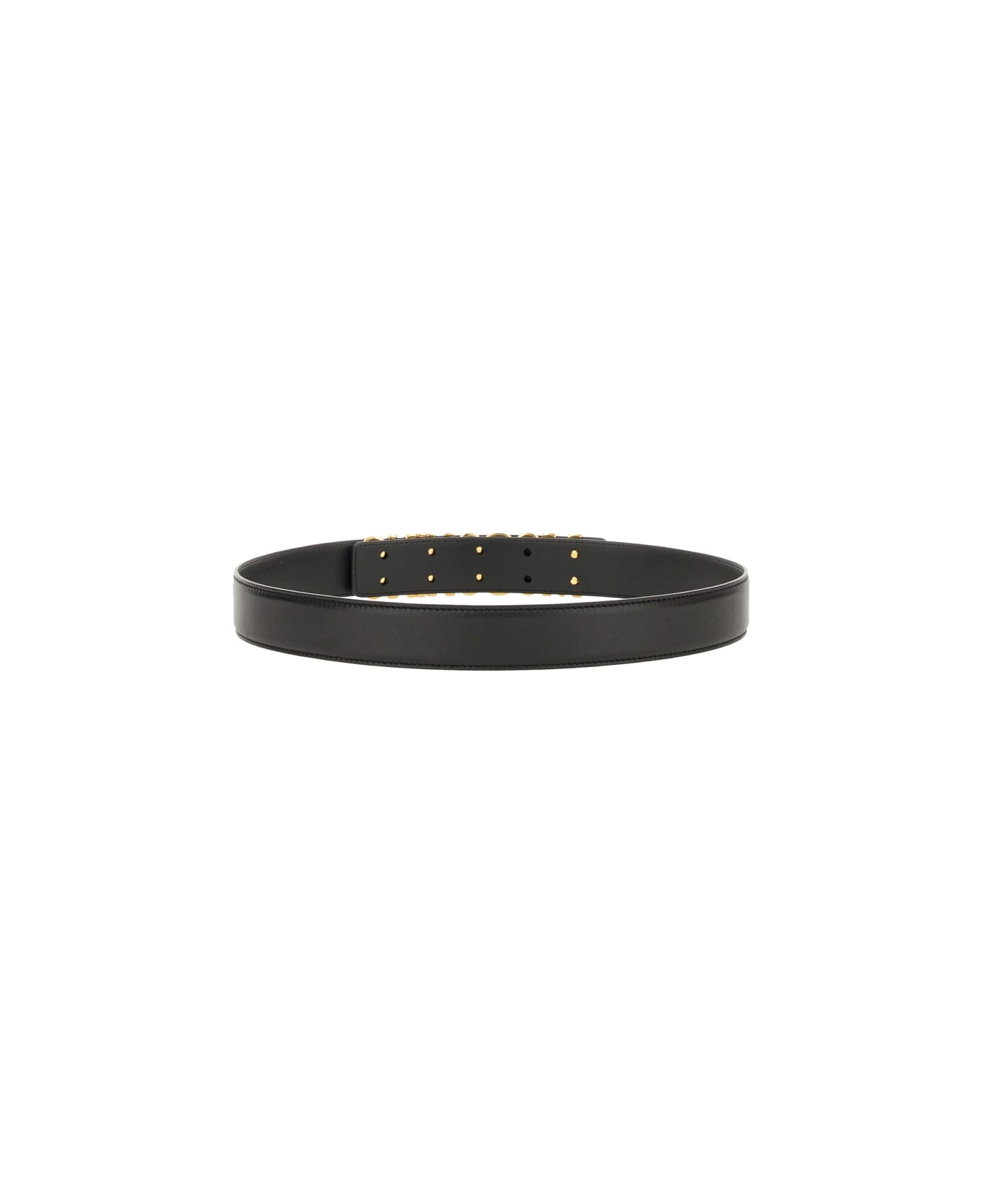 Moschino Belt With Logo - BLACK ベルト