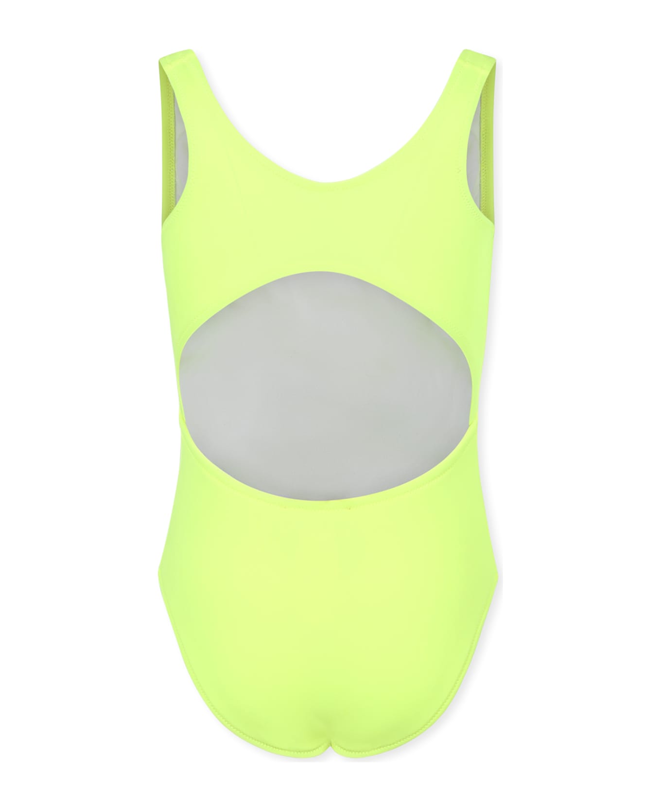 Diesel Yellow Swimsuit For Girl With Logo - Yellow
