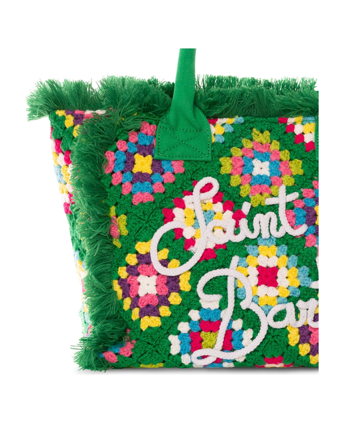 MC2 Saint Barth Vanity Crochet Shoulder Bag - GREEN