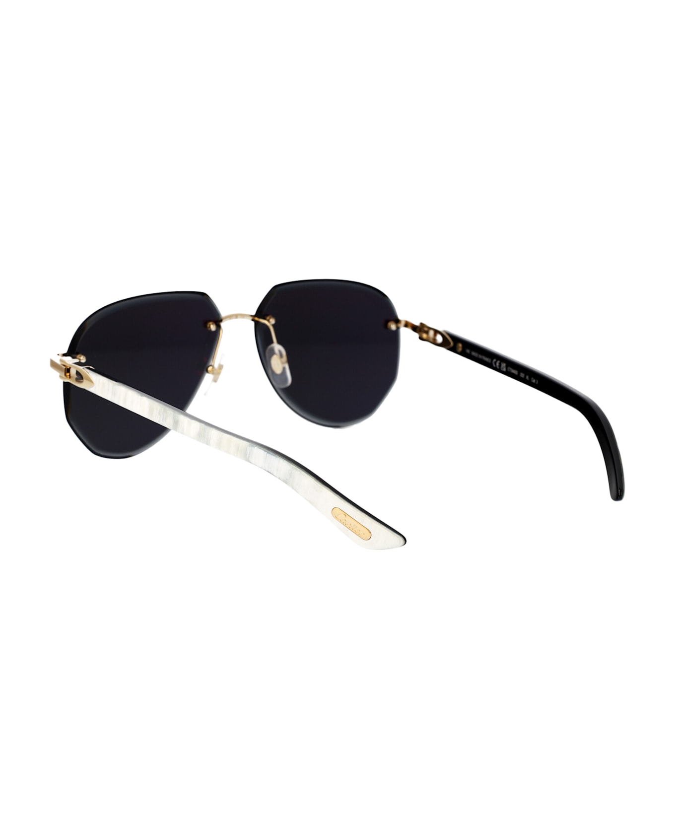 Cartier Eyewear Ct0440s Sunglasses - 002 GOLD WHITE GREY