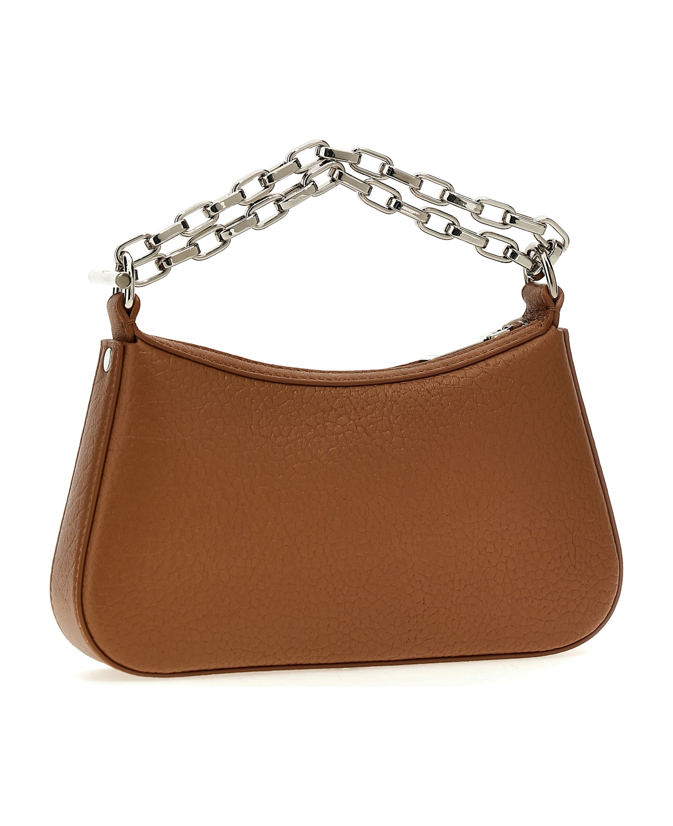 Alexander McQueen 
mcqueen T-bar Mini
 Handbag - PECAN/SILVER