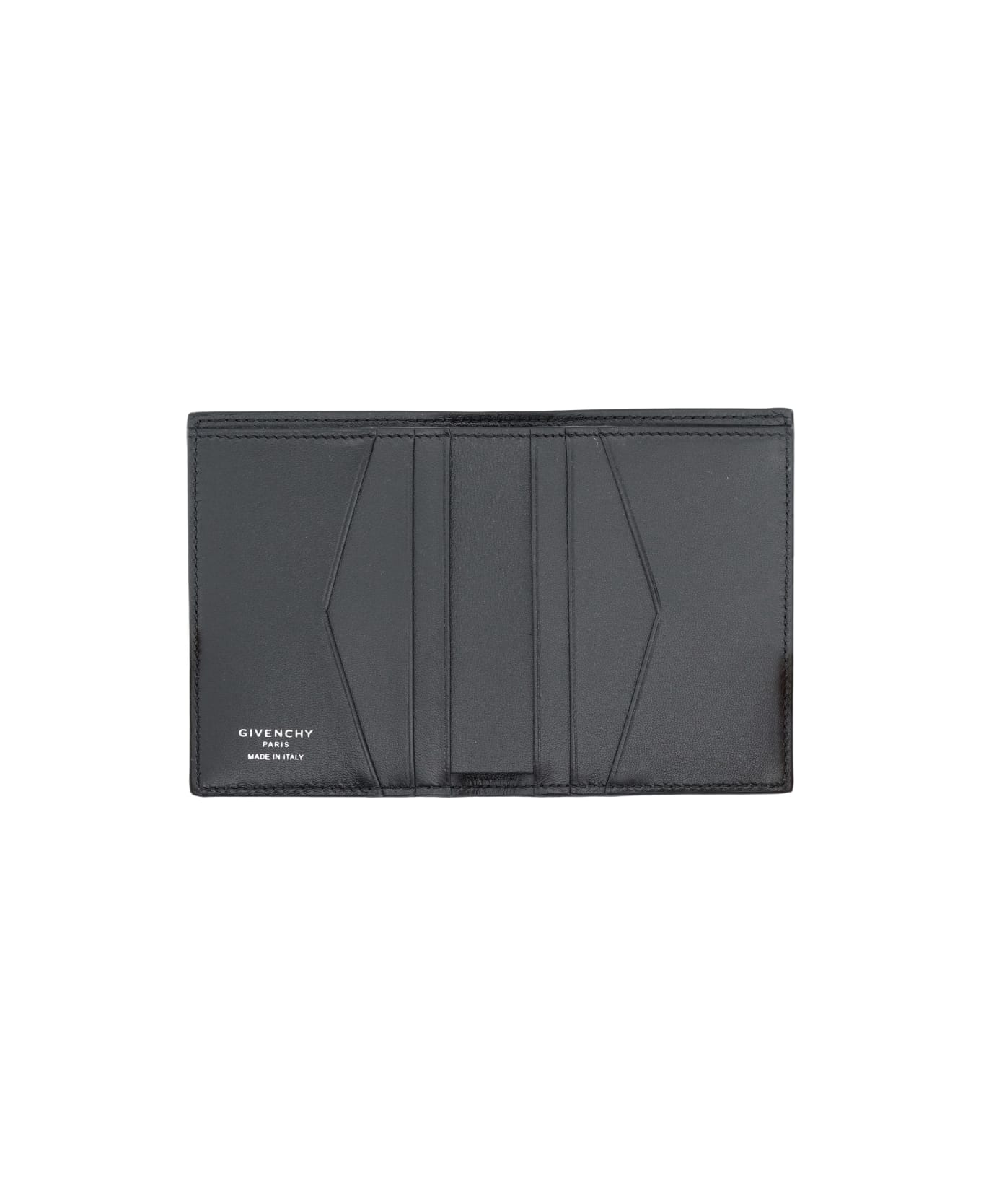 Givenchy Portacarte In Pelle Fiore - BLACK