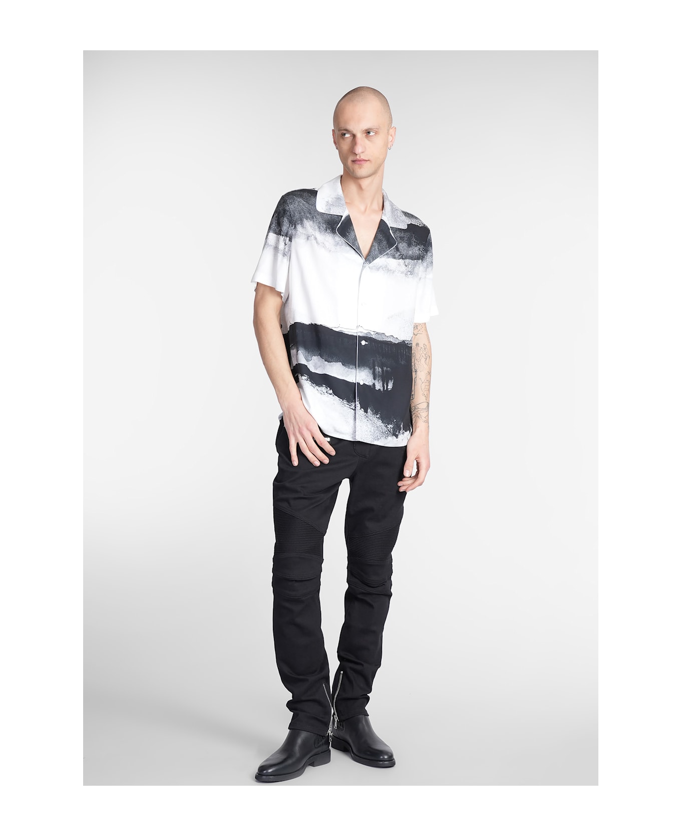 Balmain Shirt In White Viscose - white