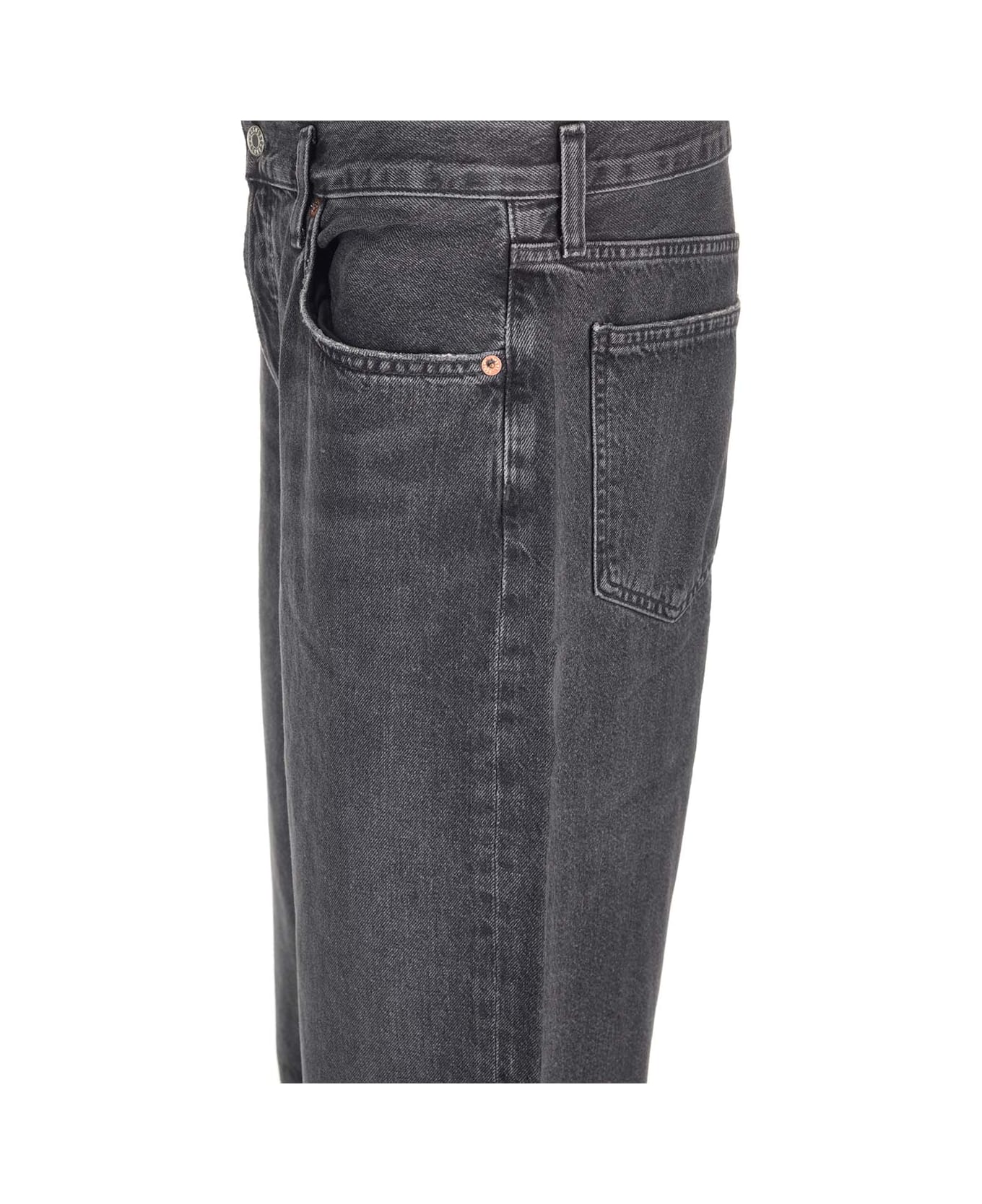 AGOLDE Low Slung Baggy Jeans - Black