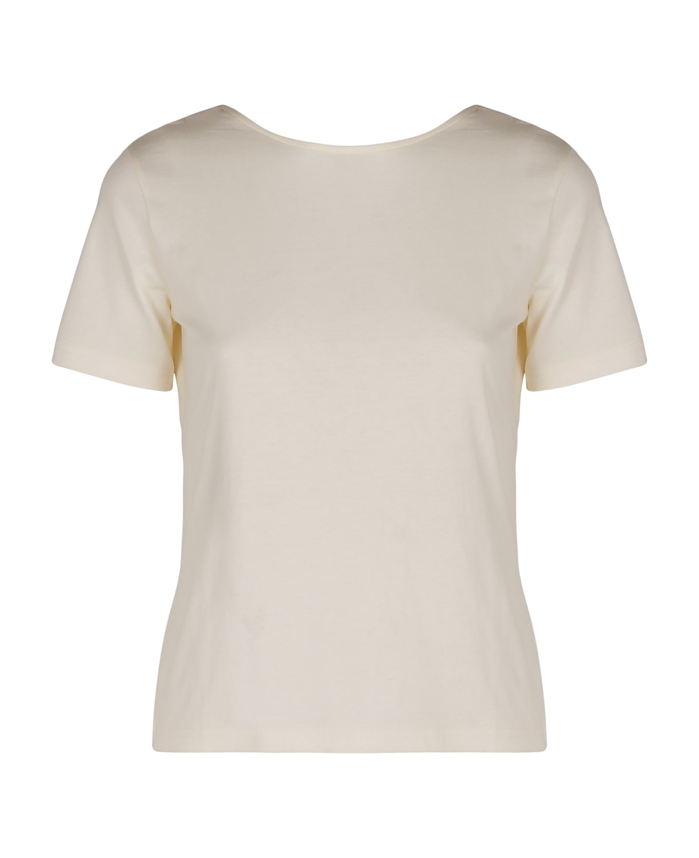 Nina Ricci Cotton Crew-neck T-shirt - panna