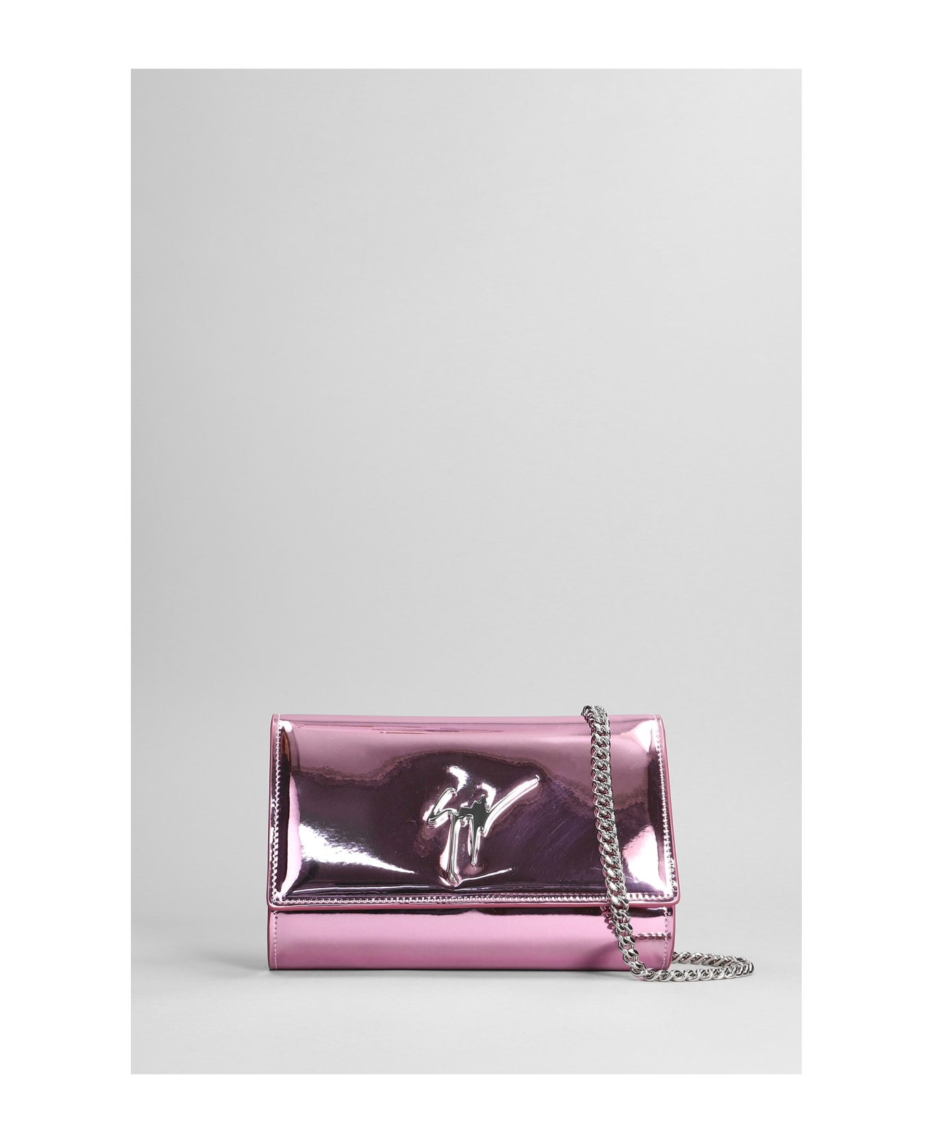 Giuseppe Zanotti Cleopatra Shoulder Bag In Rose-pink Leather - rose-pink