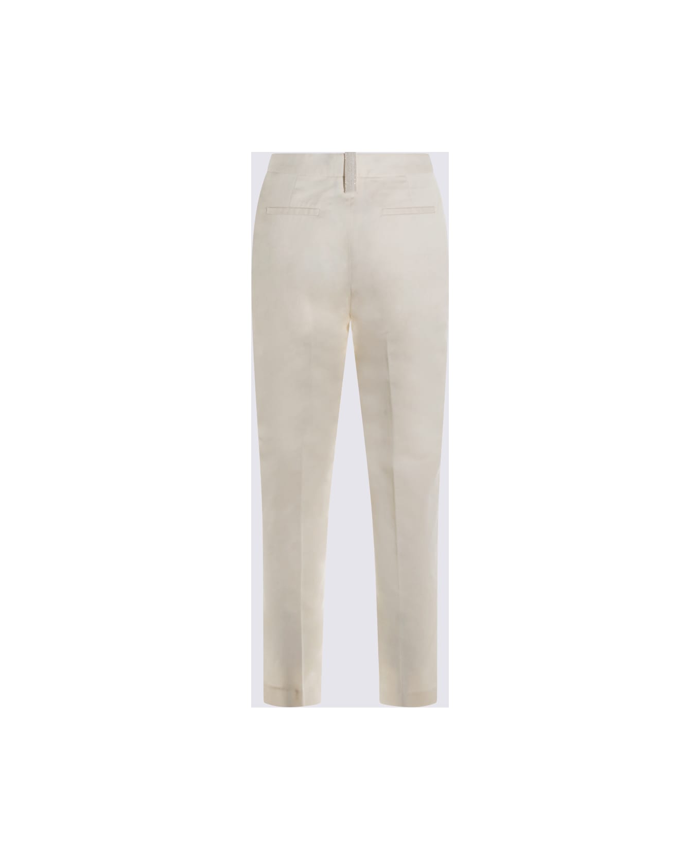 Fabiana Filippi White Cotton Pants - BURRO