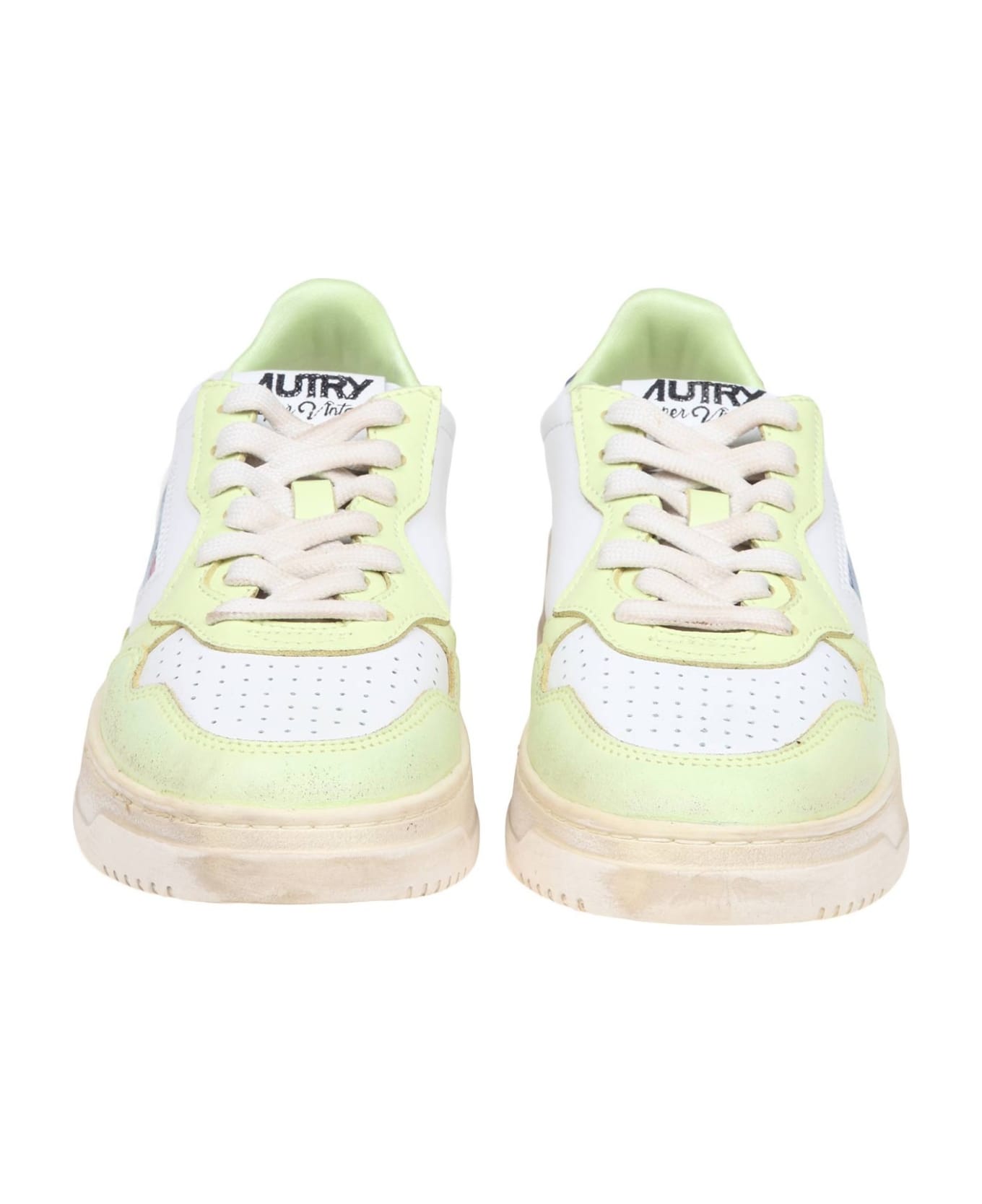 Autry Sneakers In Vintage Leather - Multicolor