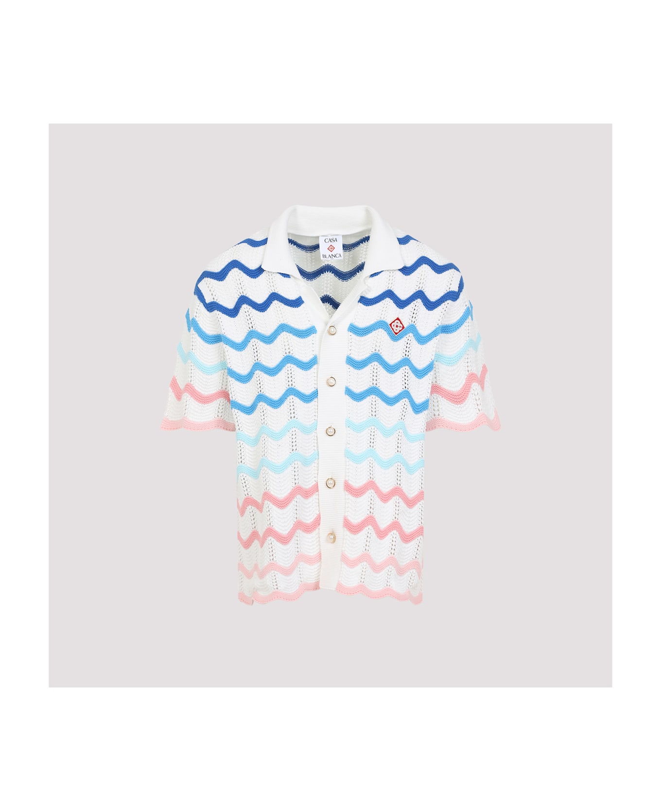 Casablanca Wave Knitted Shirt - Multi