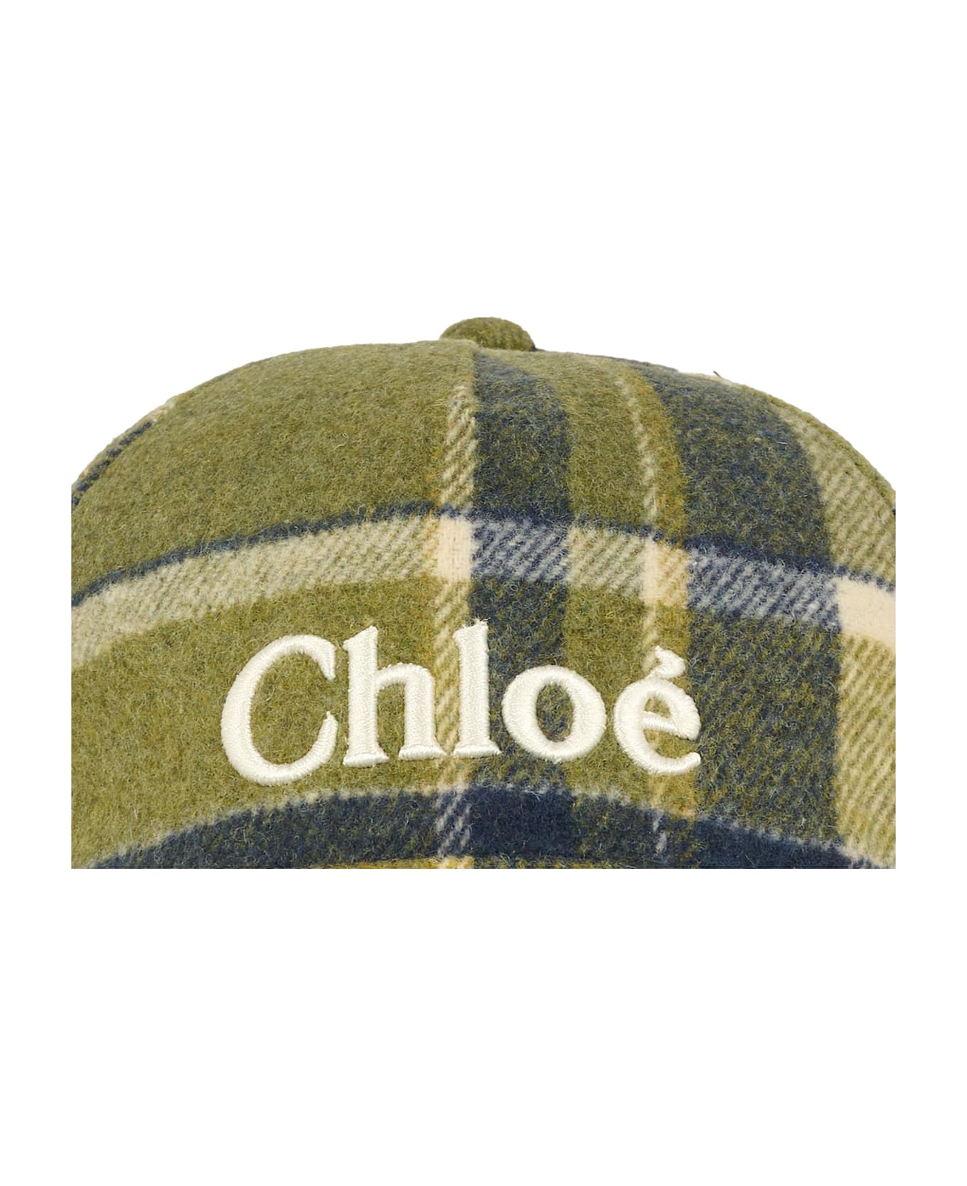 Chloé Green Hat For Girl With Logo - Green