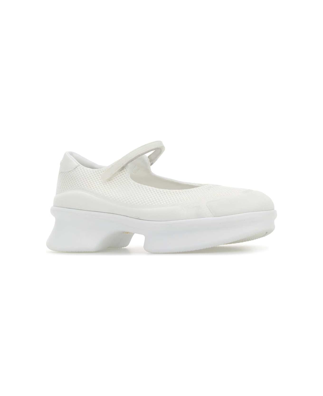 Prada White Mesh Ballerinas - BIANCO