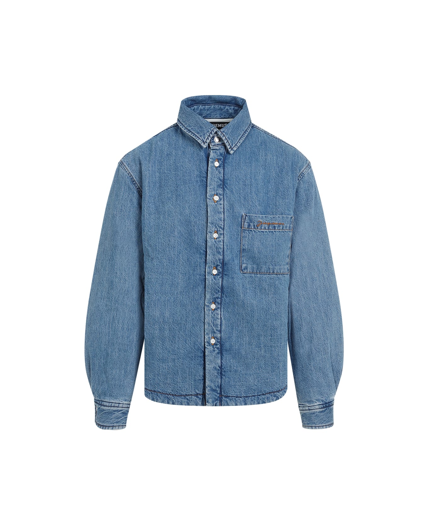 Jacquemus La Chemise Boulanger Shirt - C Blue Tabac