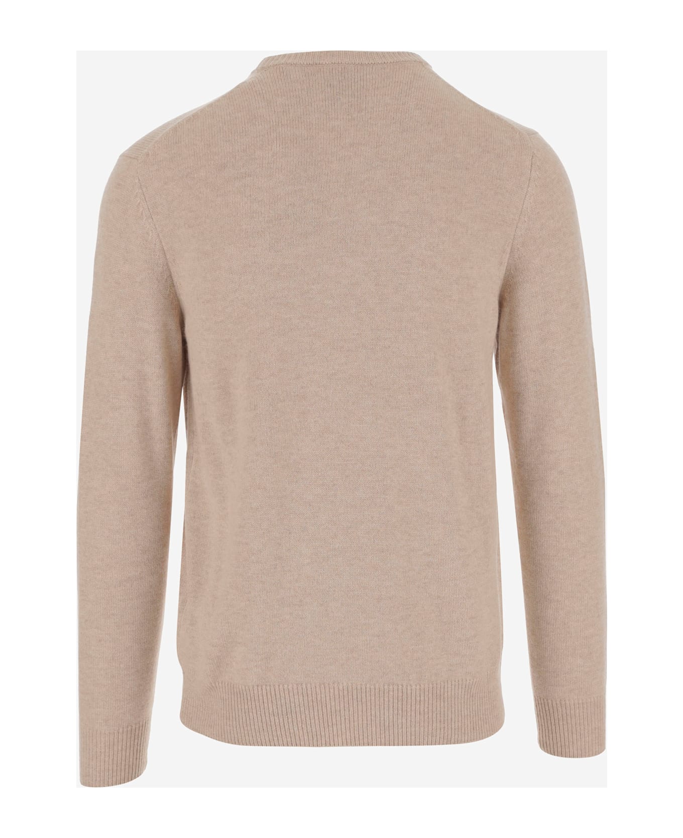 MC2 Saint Barth Wool Blend Pullover With Logo - Beige