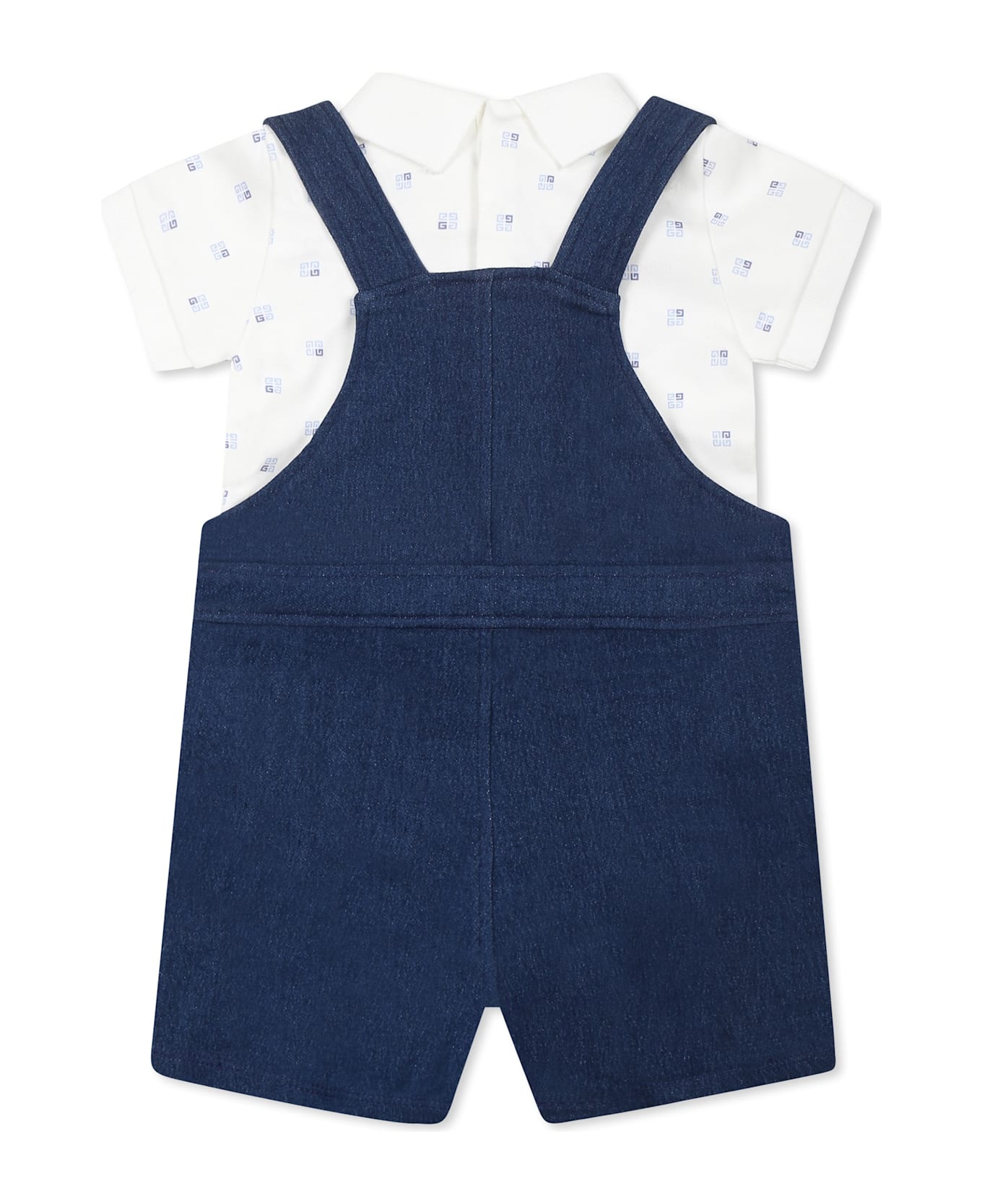 Givenchy Denim Suit For Baby Boy With Logo - Denim