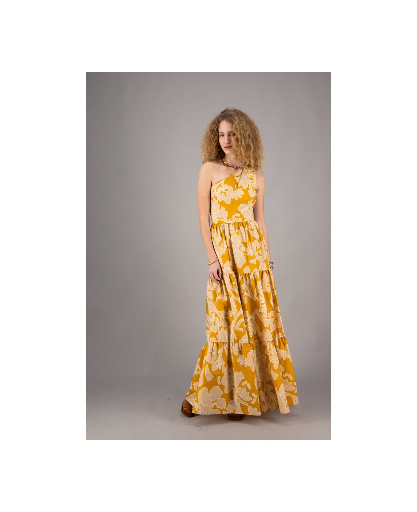 Amotea Leonor Flowered Ochre