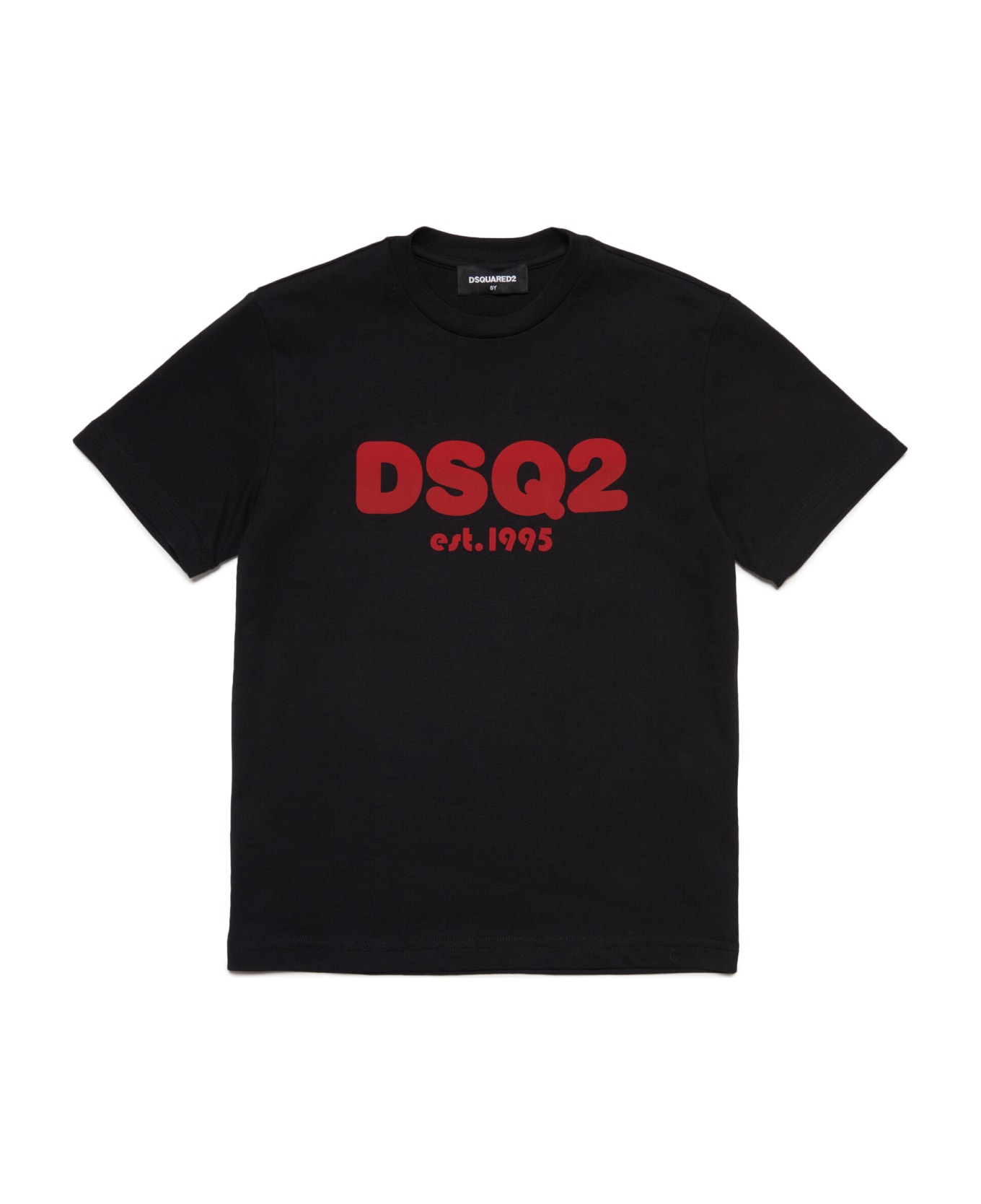 Dsquared2 D2t1019u Relax T-shirt Dsquared T-shirt With Logo Dsq2 Est.1995 - Nero Tシャツ＆ポロシャツ