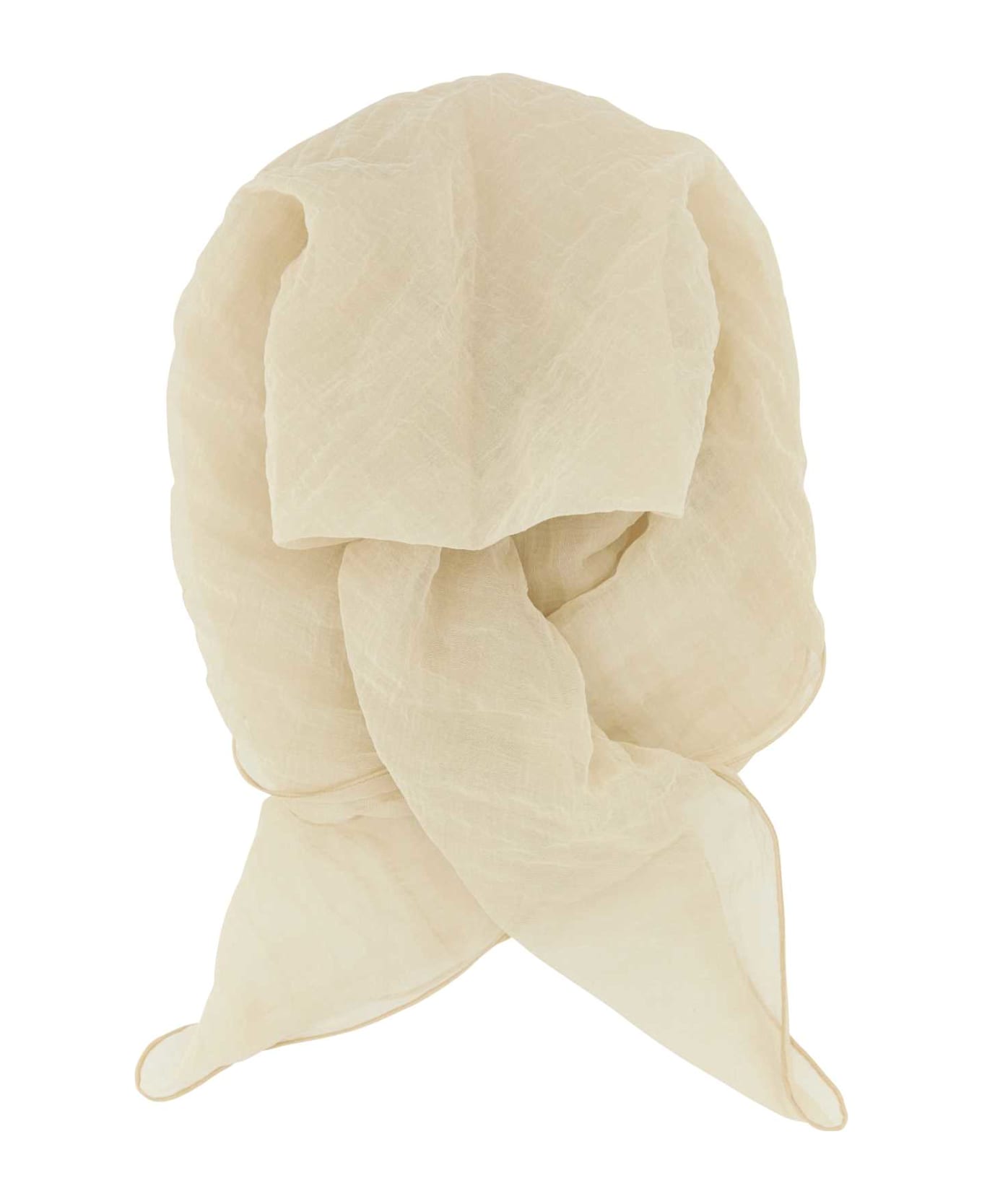 Magda Butrym Sand Cotton Blend Foulard - BEIGE