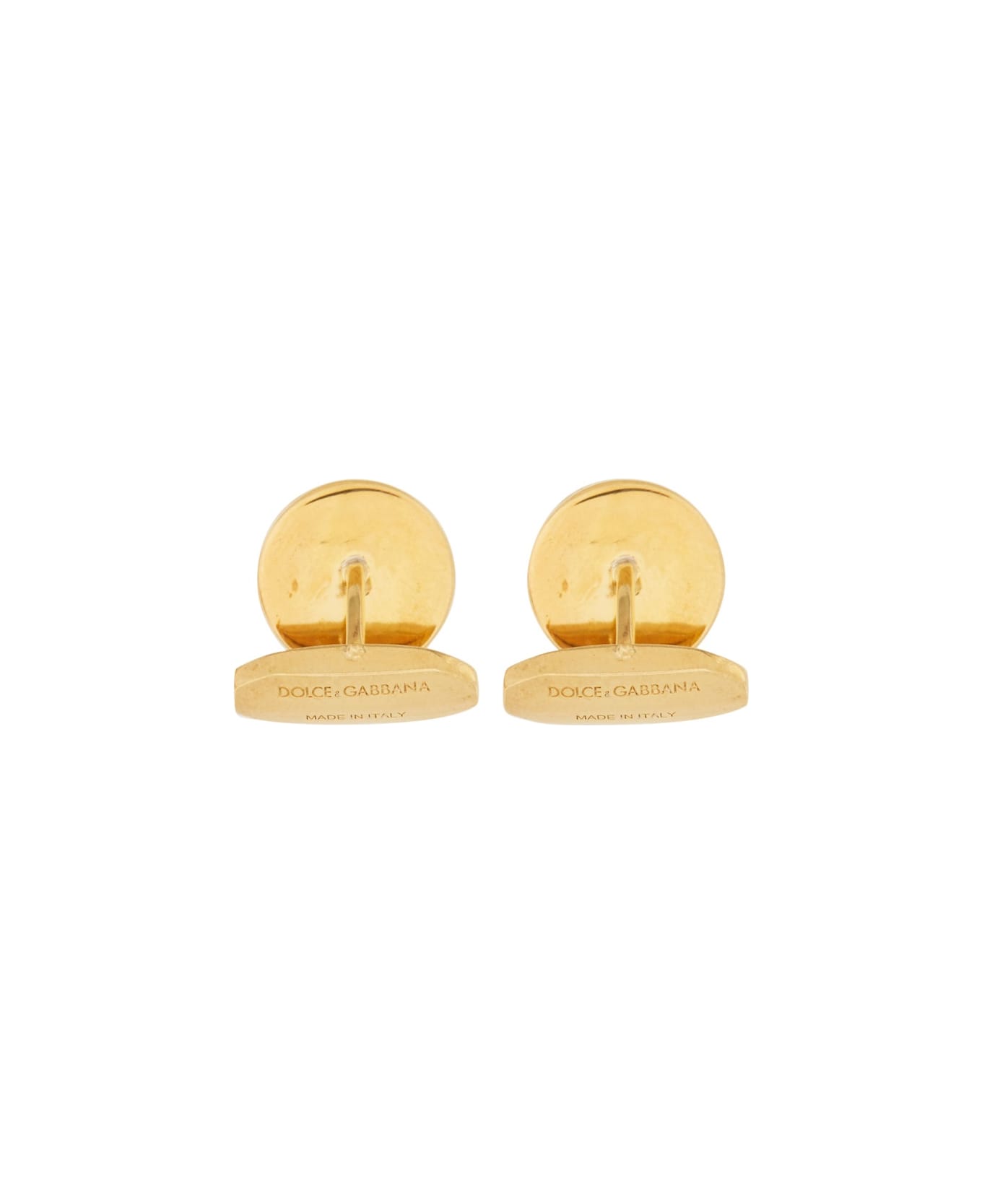 Dolce & Gabbana Cufflinks With Logo - GOLD