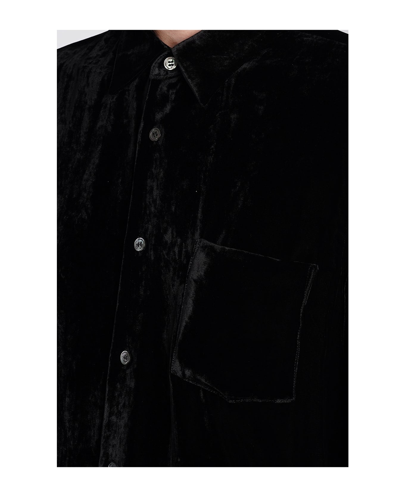 Comme des Garçons Shirt In Black Rayon - black