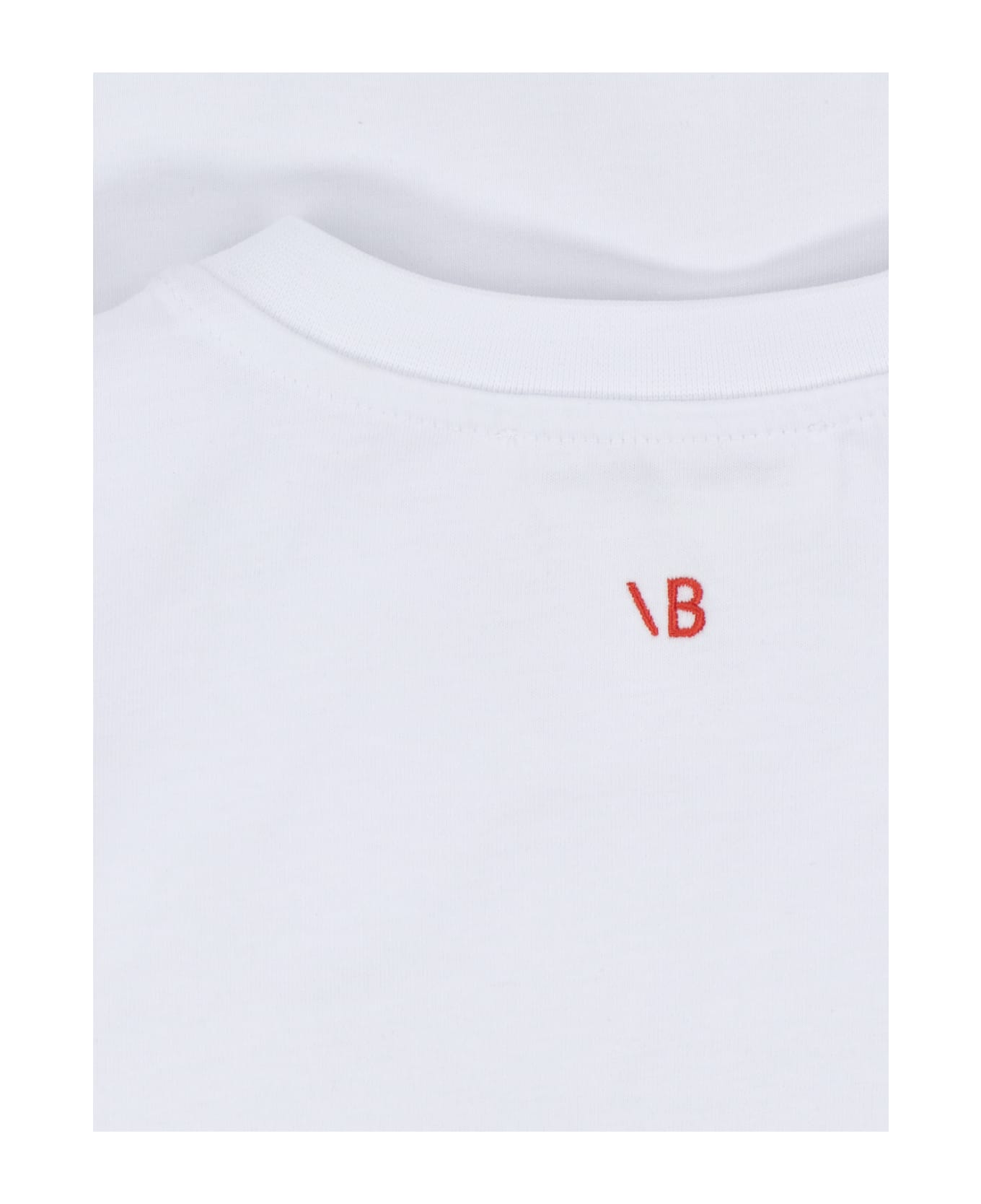 Victoria Beckham 
slogan
 T-shirt - White