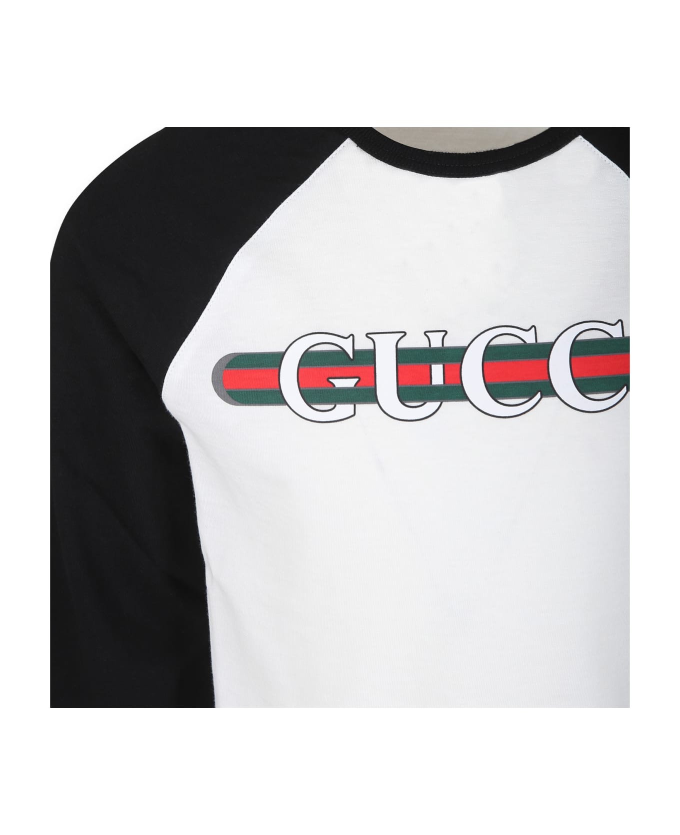 Gucci White T-shirt For Kids With Logo - White