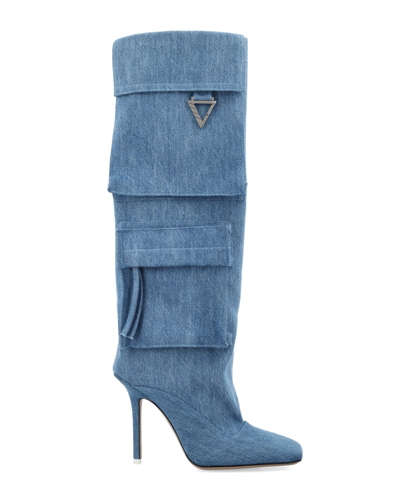 The Attico Sienna Denim Boots 105 - DENIM BLUE