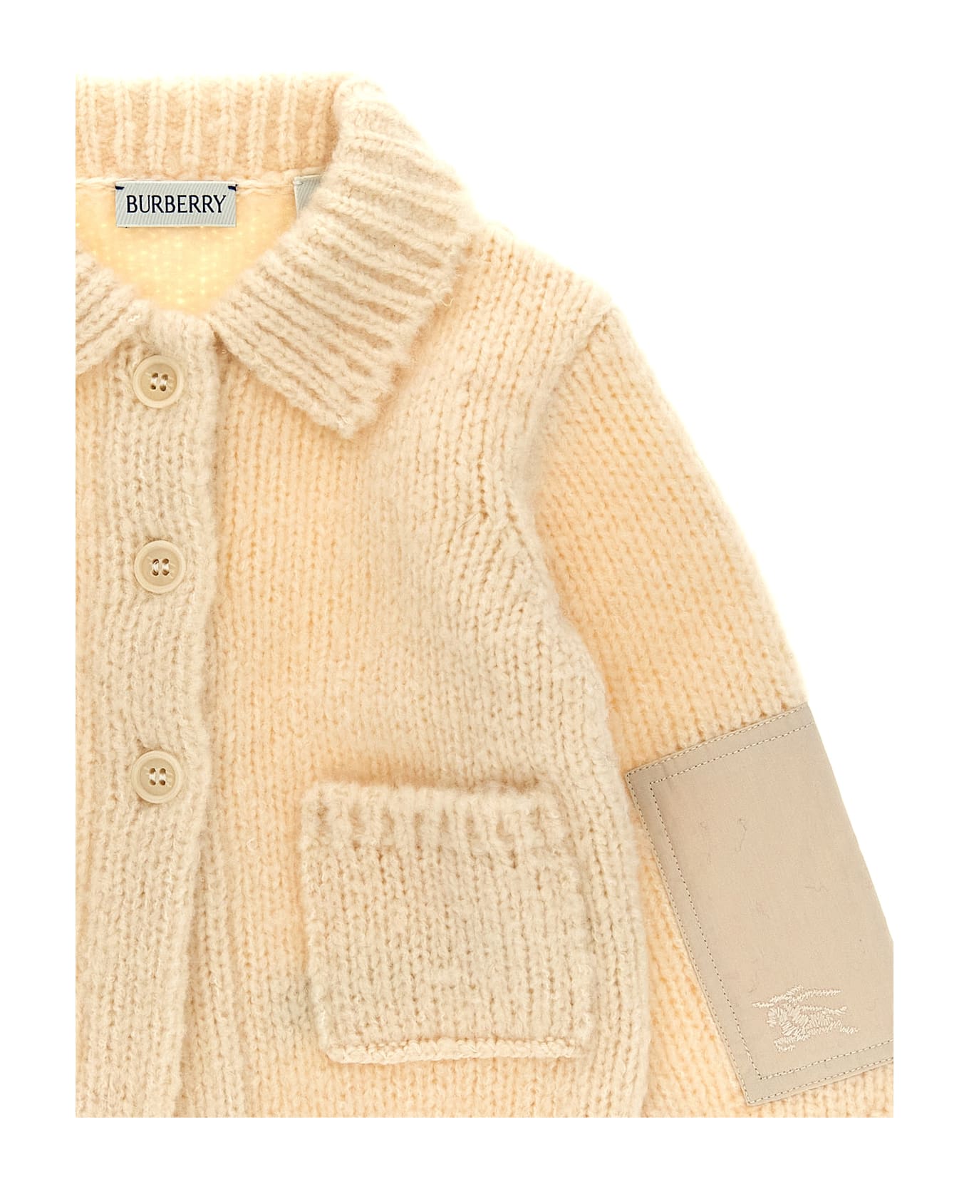 Burberry Knitted Coat - White