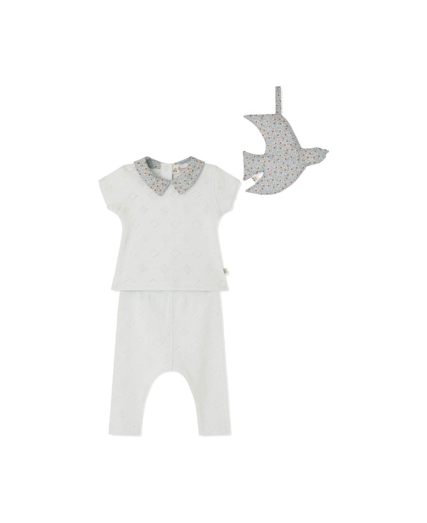 Bonpoint T-shirt With Pants Set - BLUE