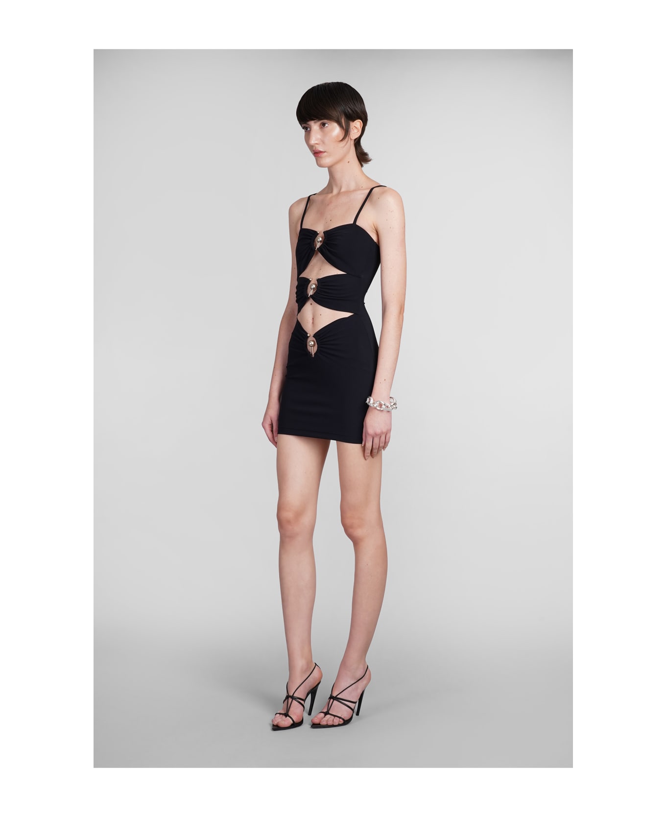 Christopher Esber Dress In Black Lycra - black