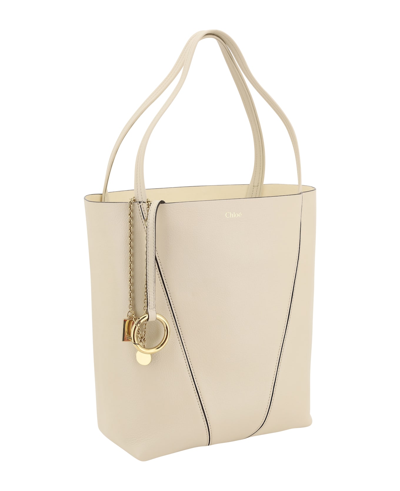 Chloé Spin Shoulder Bag - Sweet Beige