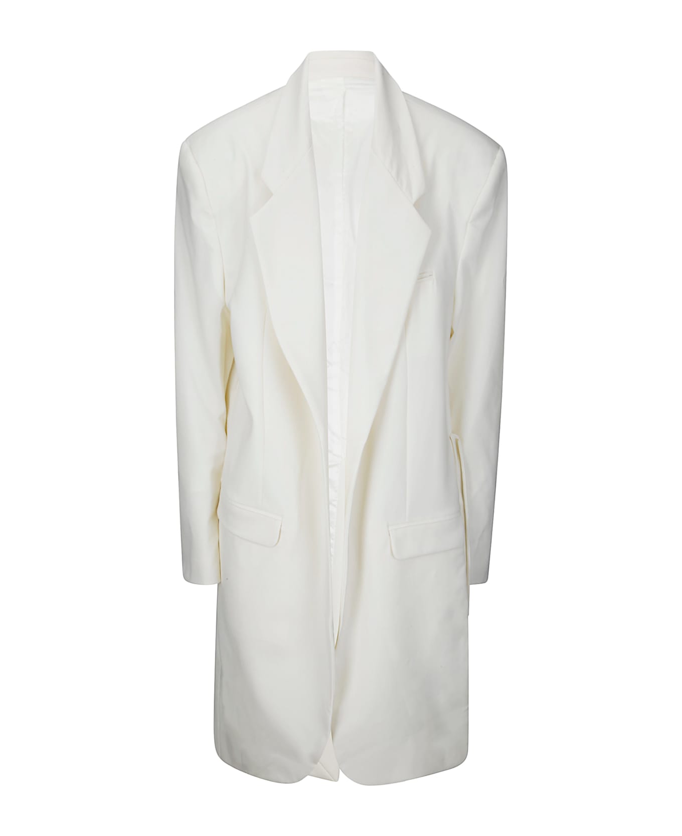 Act n.1 Deconstructed Corset Wool Blazer - CREAM