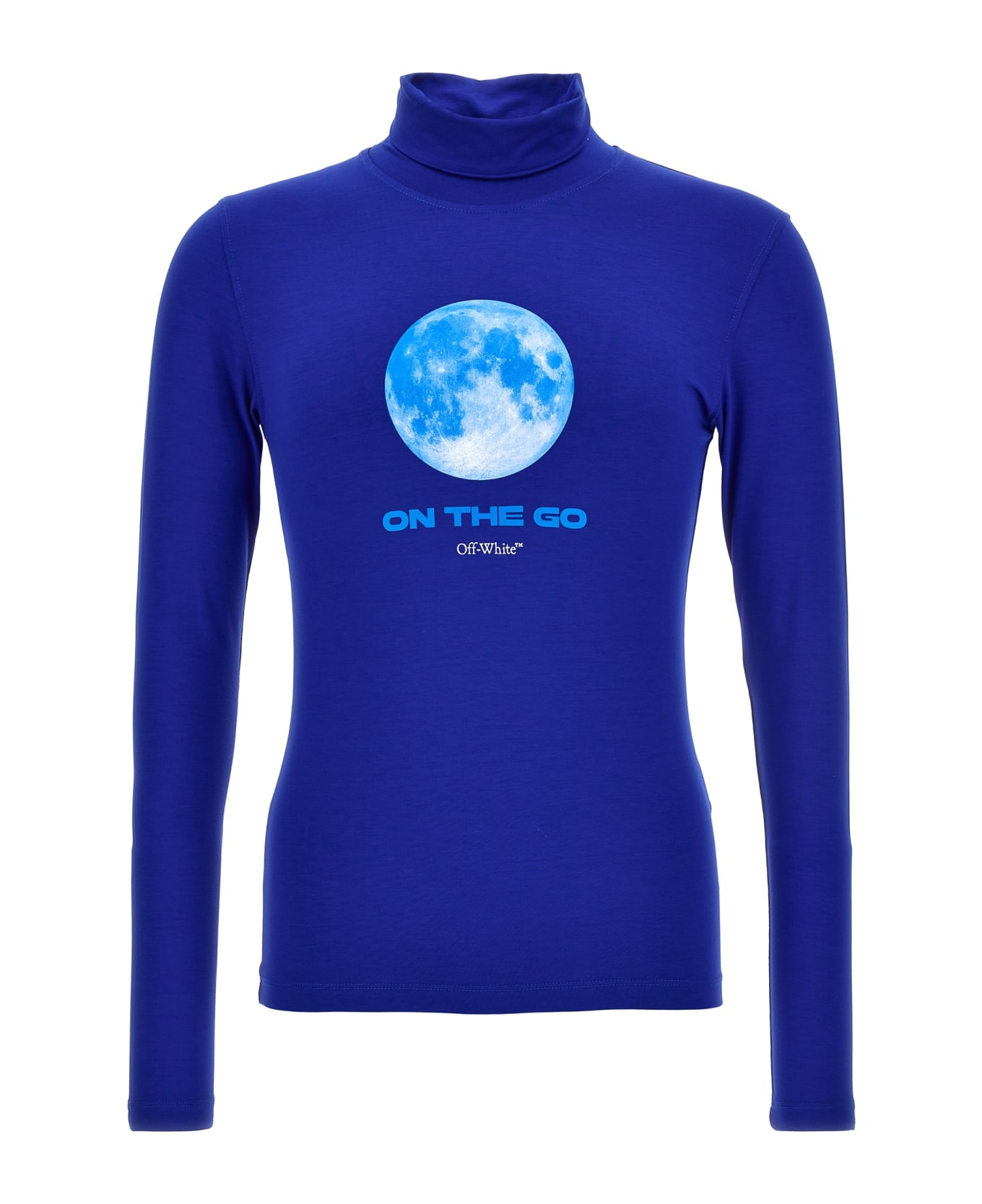Off-White 'on The Go Moon' Turtleneck Sweater - Blue