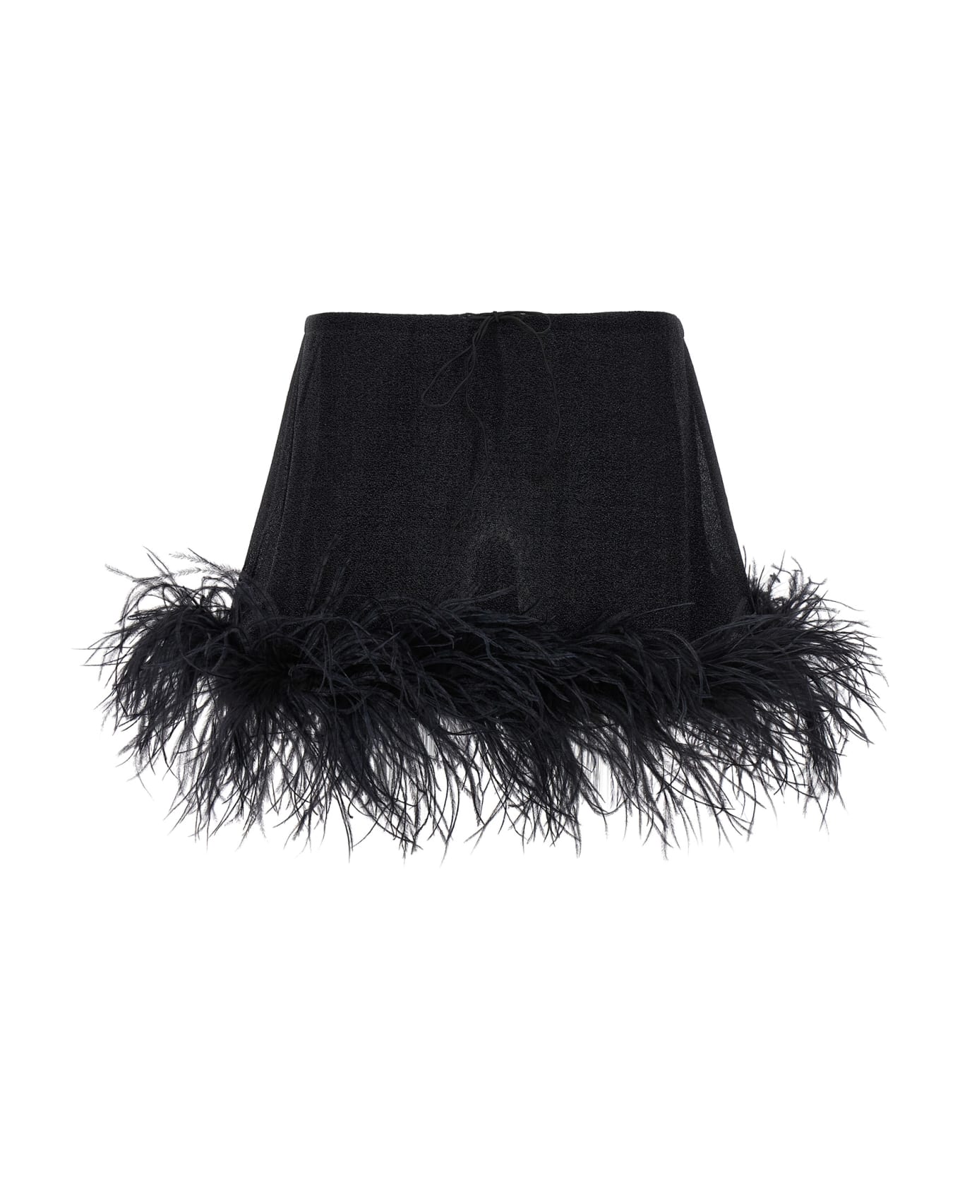 Oseree 'lumiere Plumage' Skirt - Black  