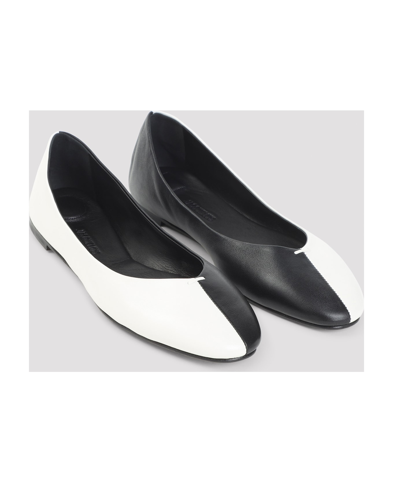 Jacquemus Ovalo Ballerinas - Fh Black White