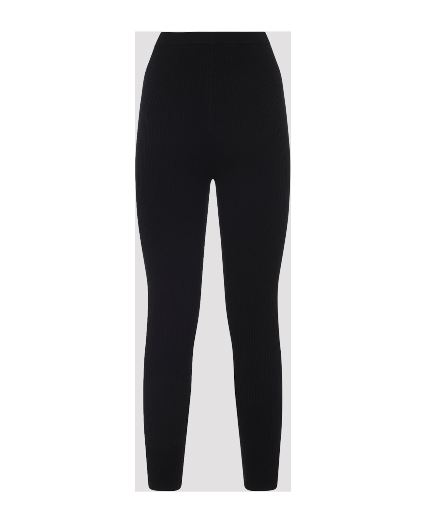 Yves Salomon Wool Leggings - Noir