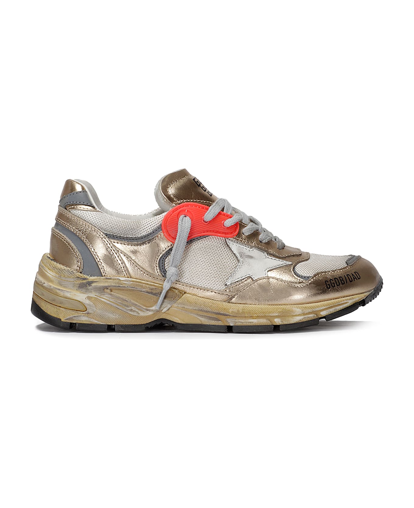 Golden Goose Running Dadmesh And Laminated - GOLD/CREAM/OPTIC WHITE